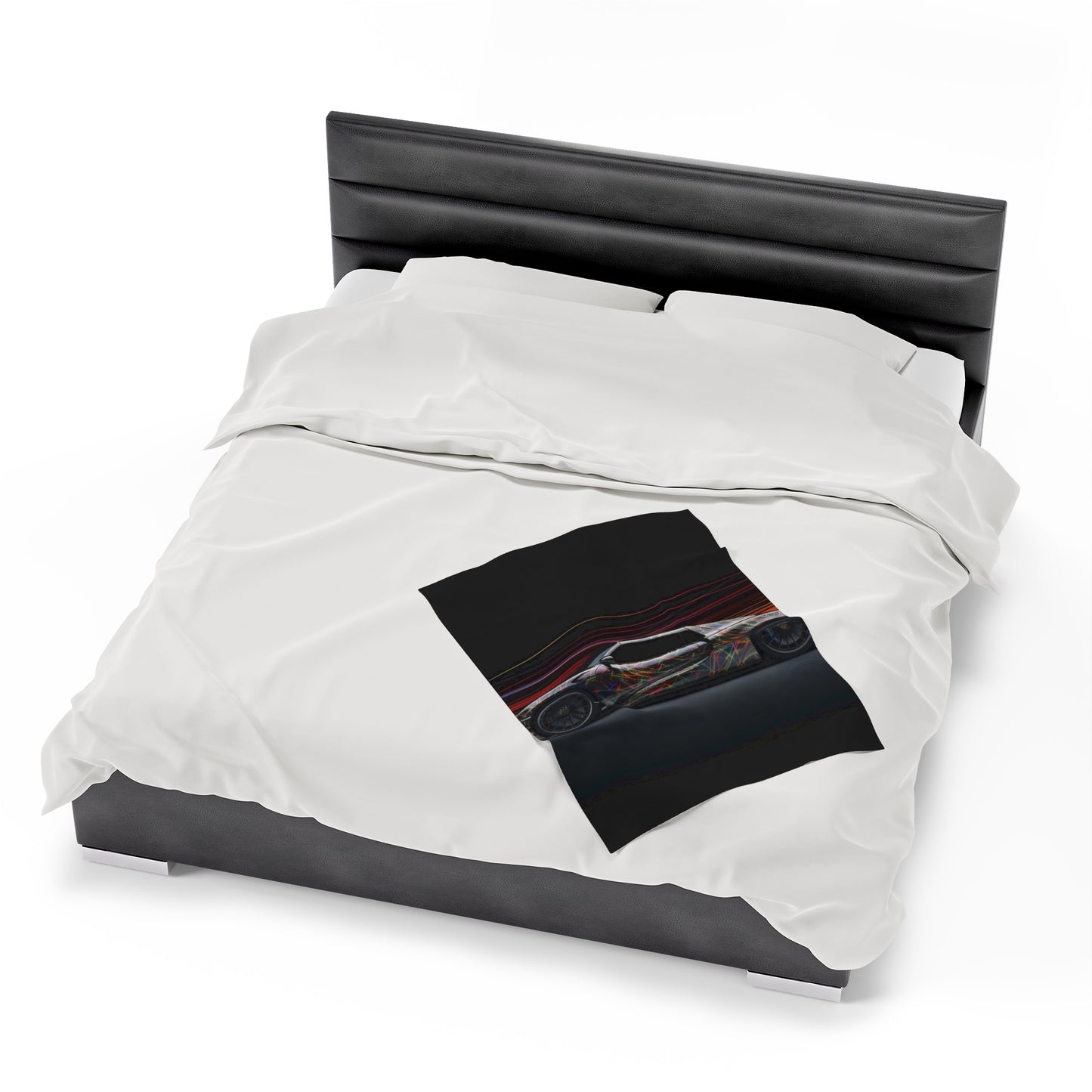 Velveteen Plush Blanket Porsche Line 4