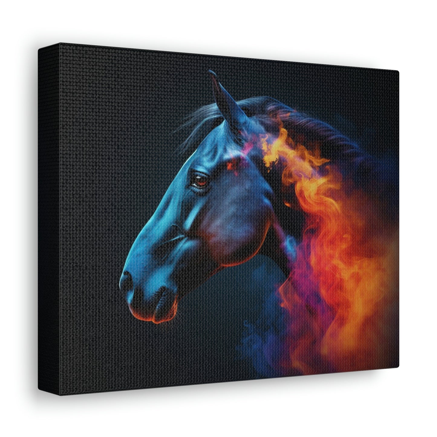 Canvas Gallery Wraps Neon Horses 4