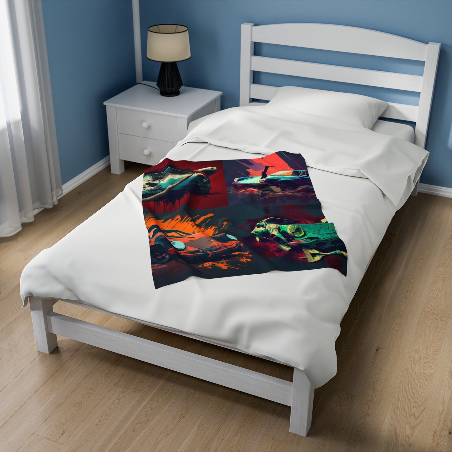 Velveteen Plush Blanket Porsche Abstract 5