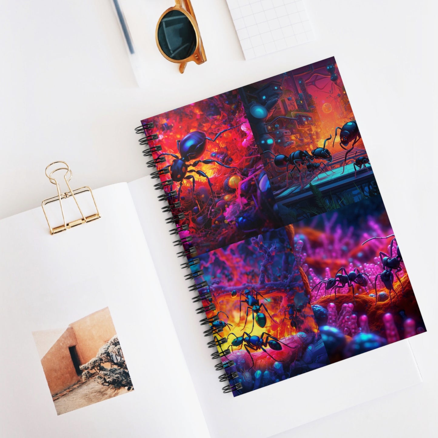 Spiral Notebook - Ruled Line Ants Home 5