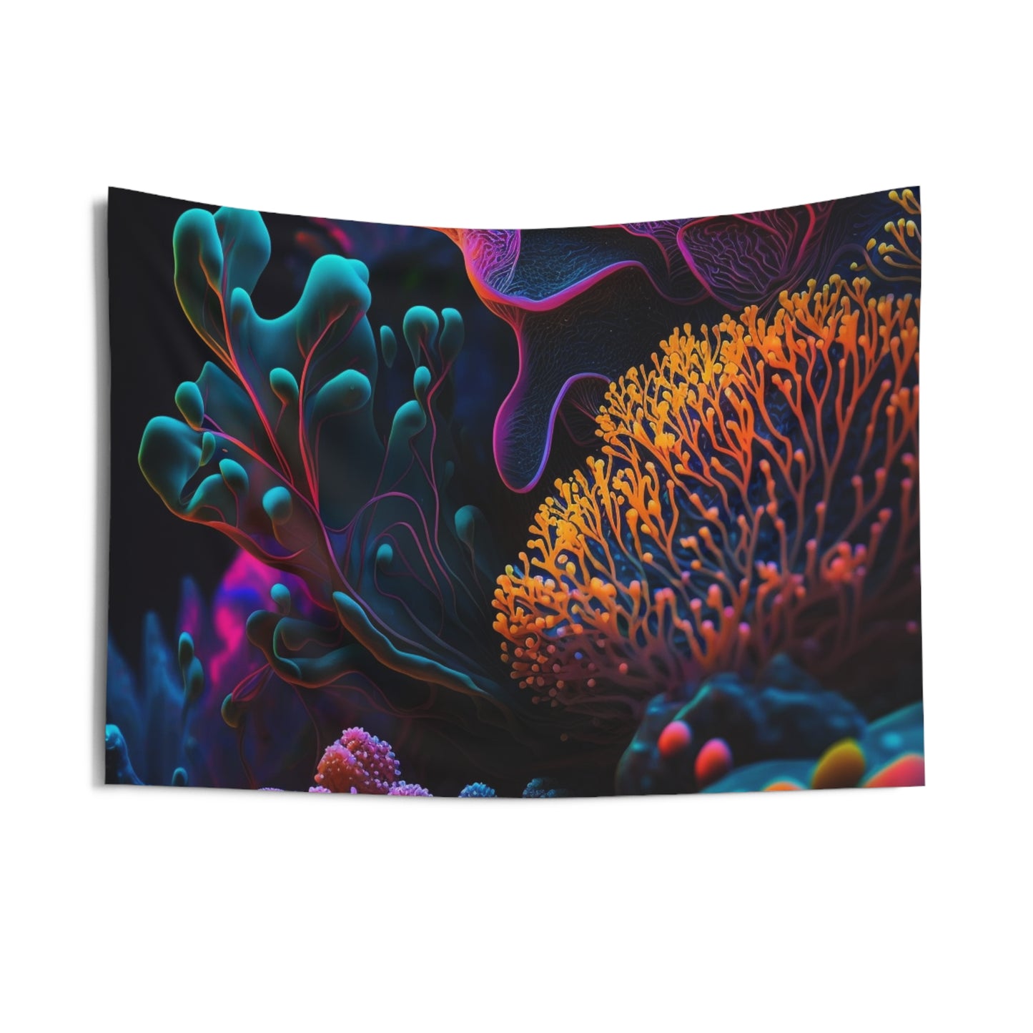 Indoor Wall Tapestries Ocean Life Macro 2