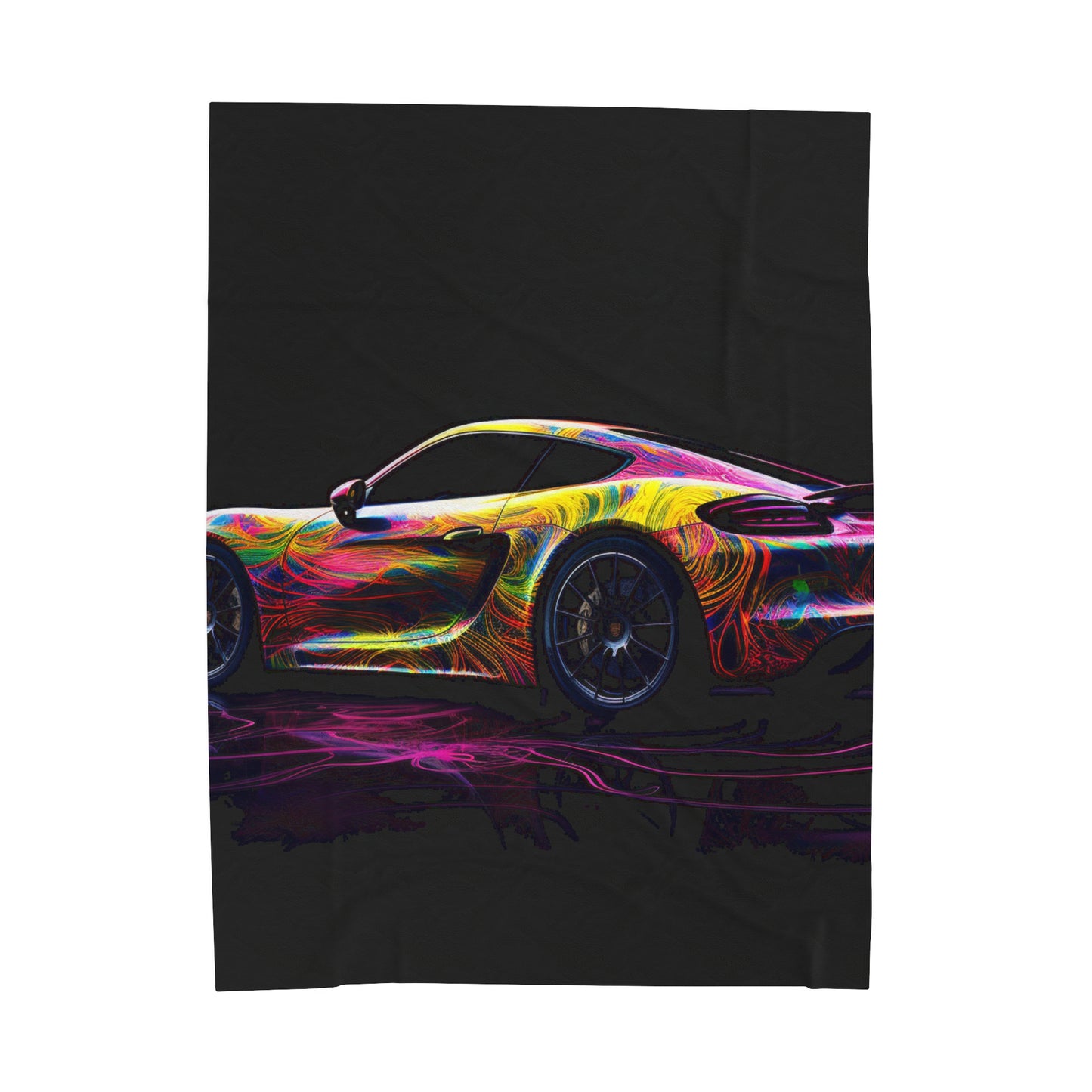 Velveteen Plush Blanket Porsche Flair 4