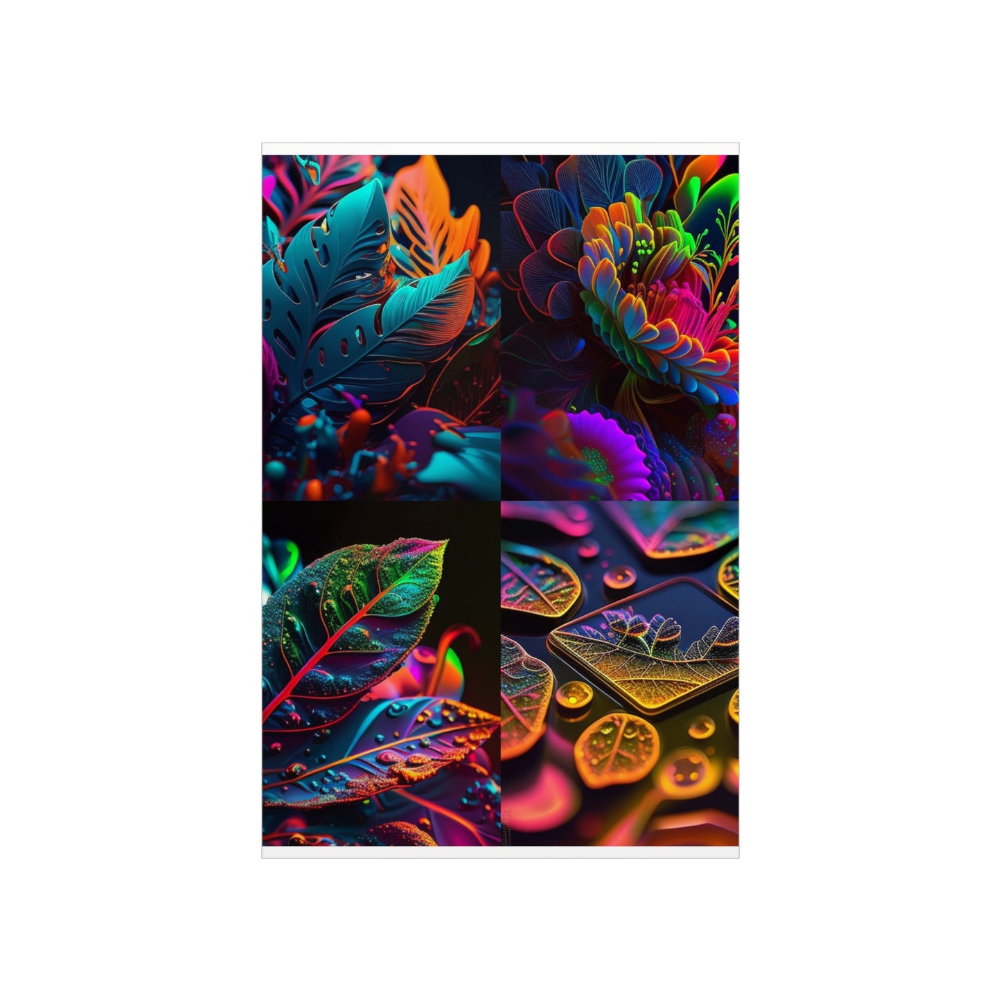 Premium Matte Vertical Posters Macro Florescent 5