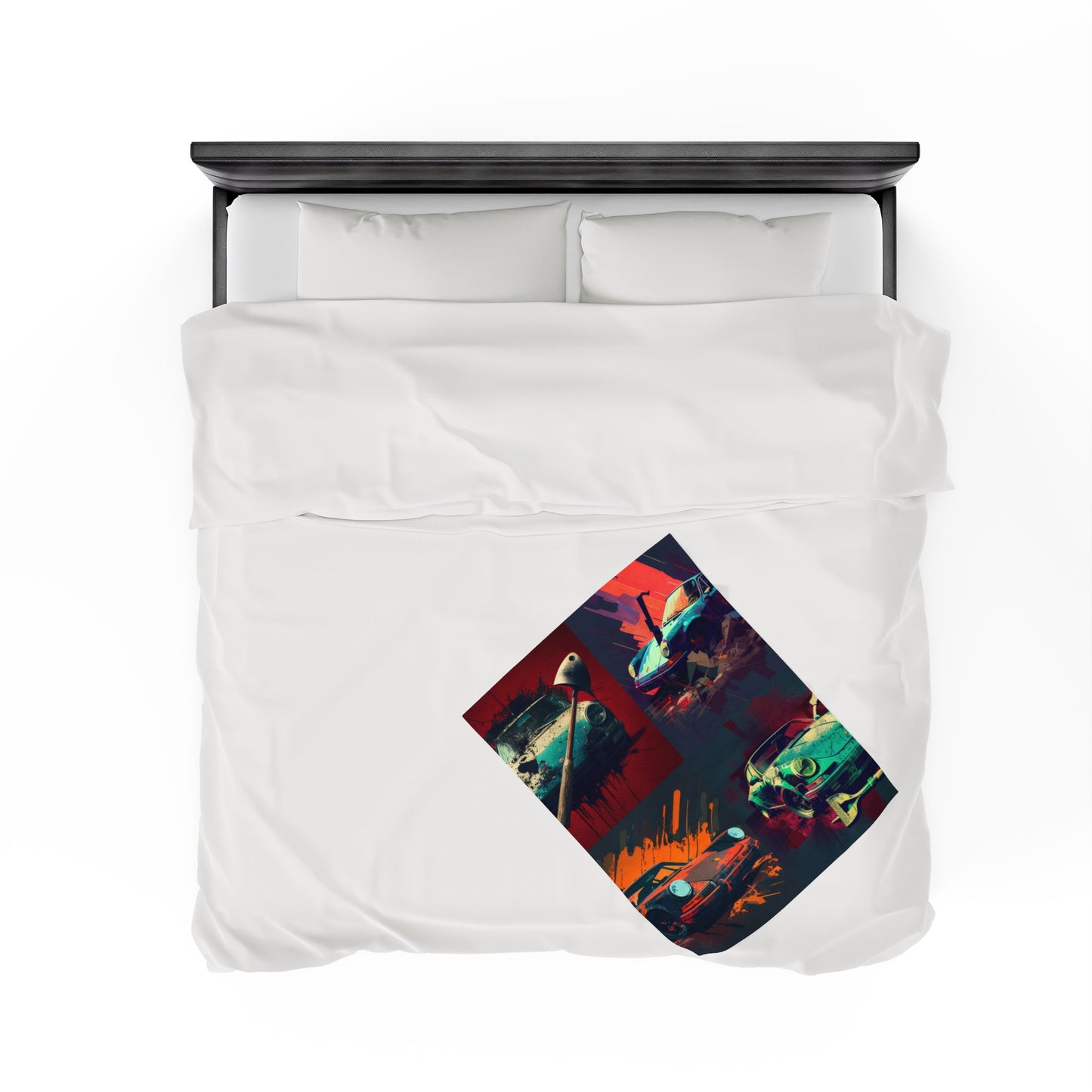 Velveteen Plush Blanket Porsche Abstract 5