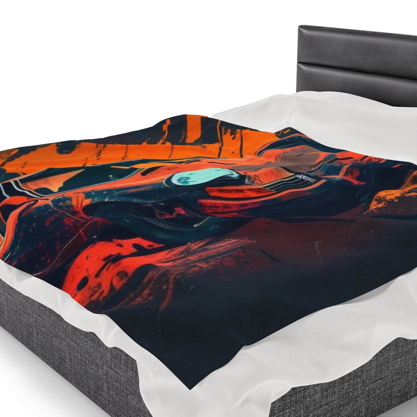 Velveteen Plush Blanket Porsche Abstract 3