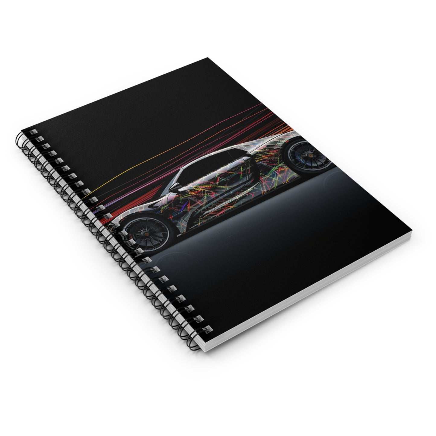 Spiral Notebook - Ruled Line Porsche Line 4