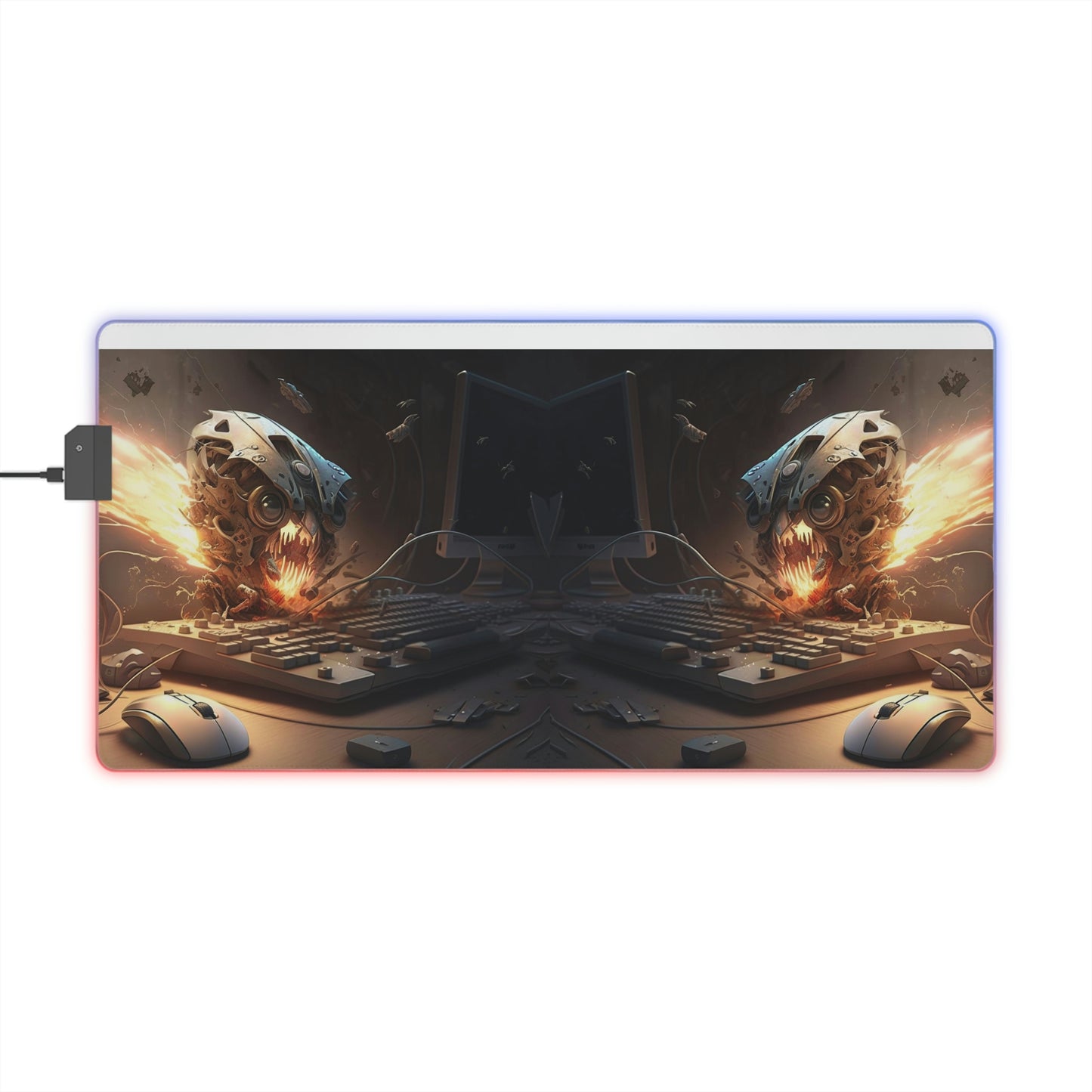 LED Gaming Mouse Pad Mouse Attack 1