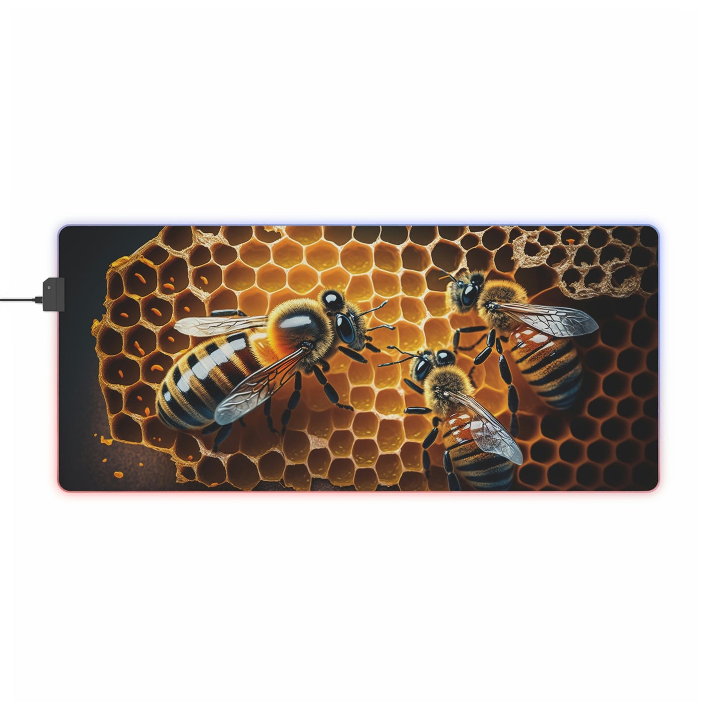 LED Gaming Mouse Pad Macro Bee 1