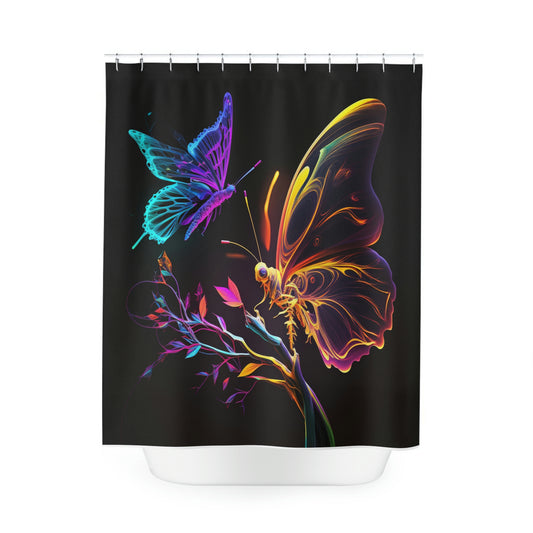 Polyester Shower Curtain glow fusion 2