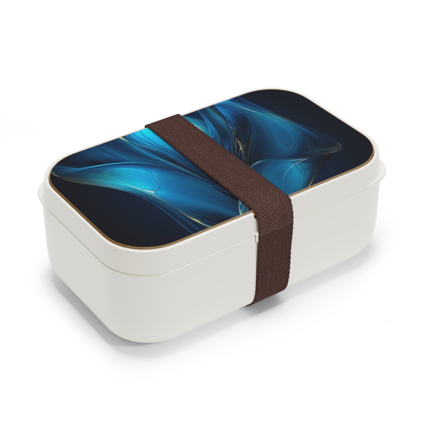 Bento Lunch Box Abstract Blue Tulip 2