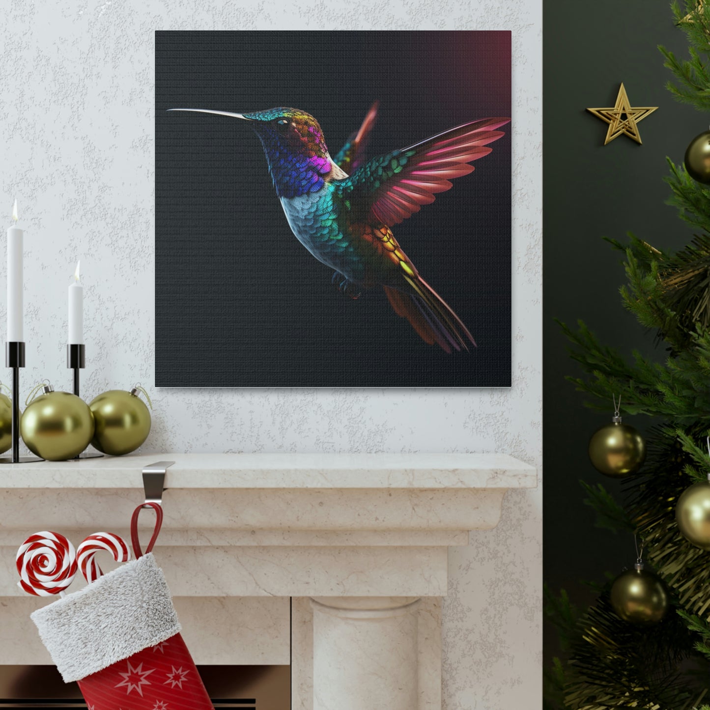 colorful hummingbird real look