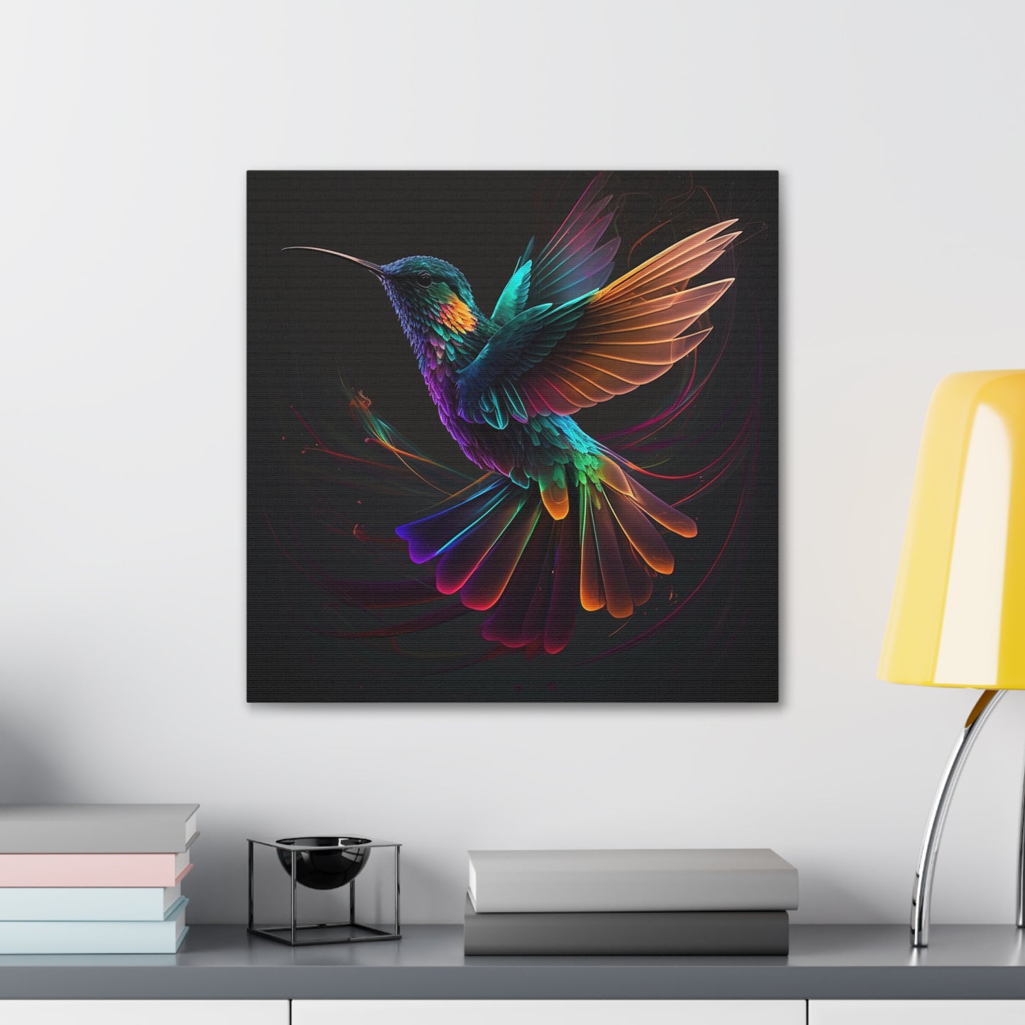 colorful hummingbird florescent