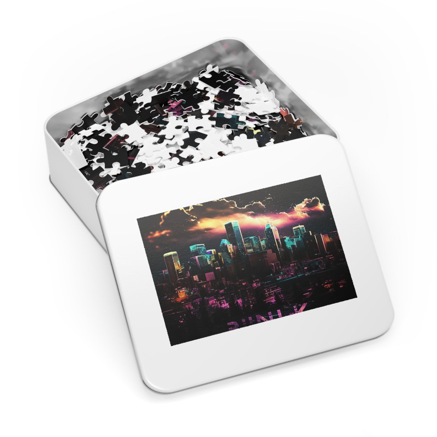 Jigsaw Puzzle (30, 110, 252, 500,1000-Piece) Neon Denver 1