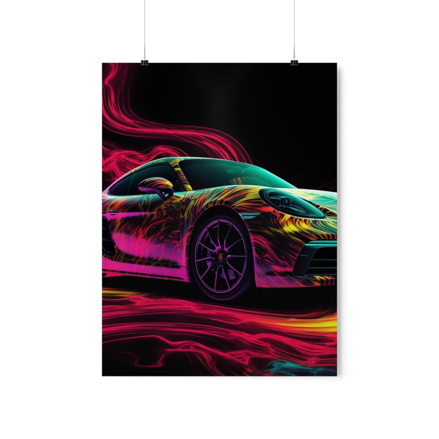 Premium Matte Vertical Posters Porsche Flair 1