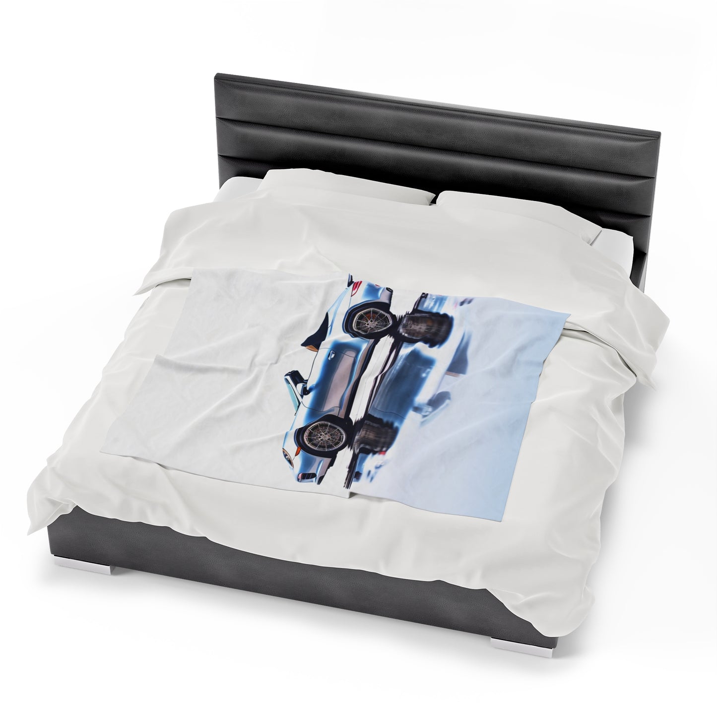 Velveteen Plush Blanket 911 Speedster on water 1