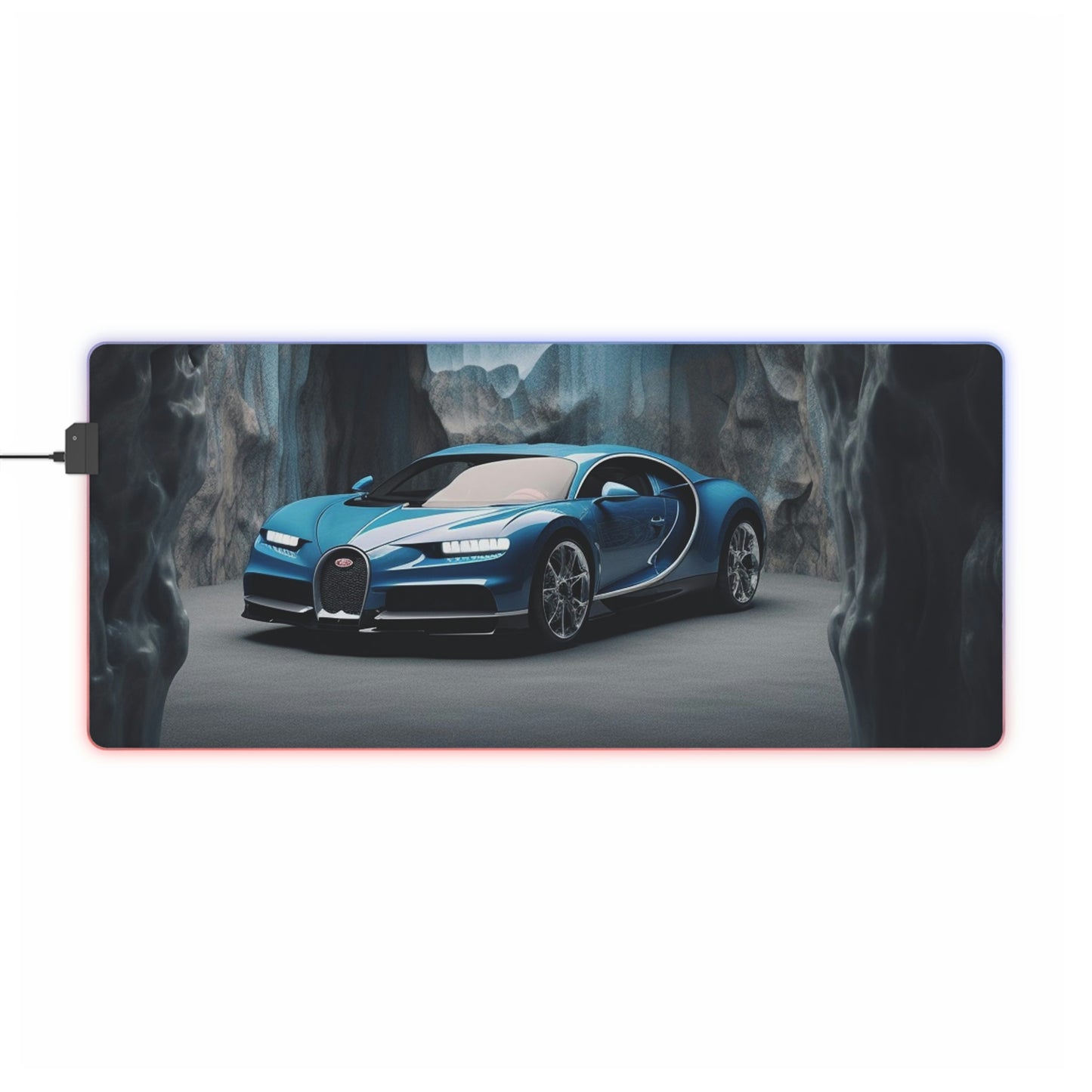 LED Gaming Mouse Pad Bugatti Real Look 2