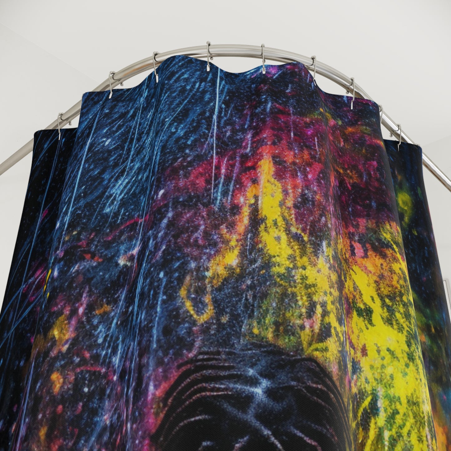 Polyester Shower Curtain rain color kid 1