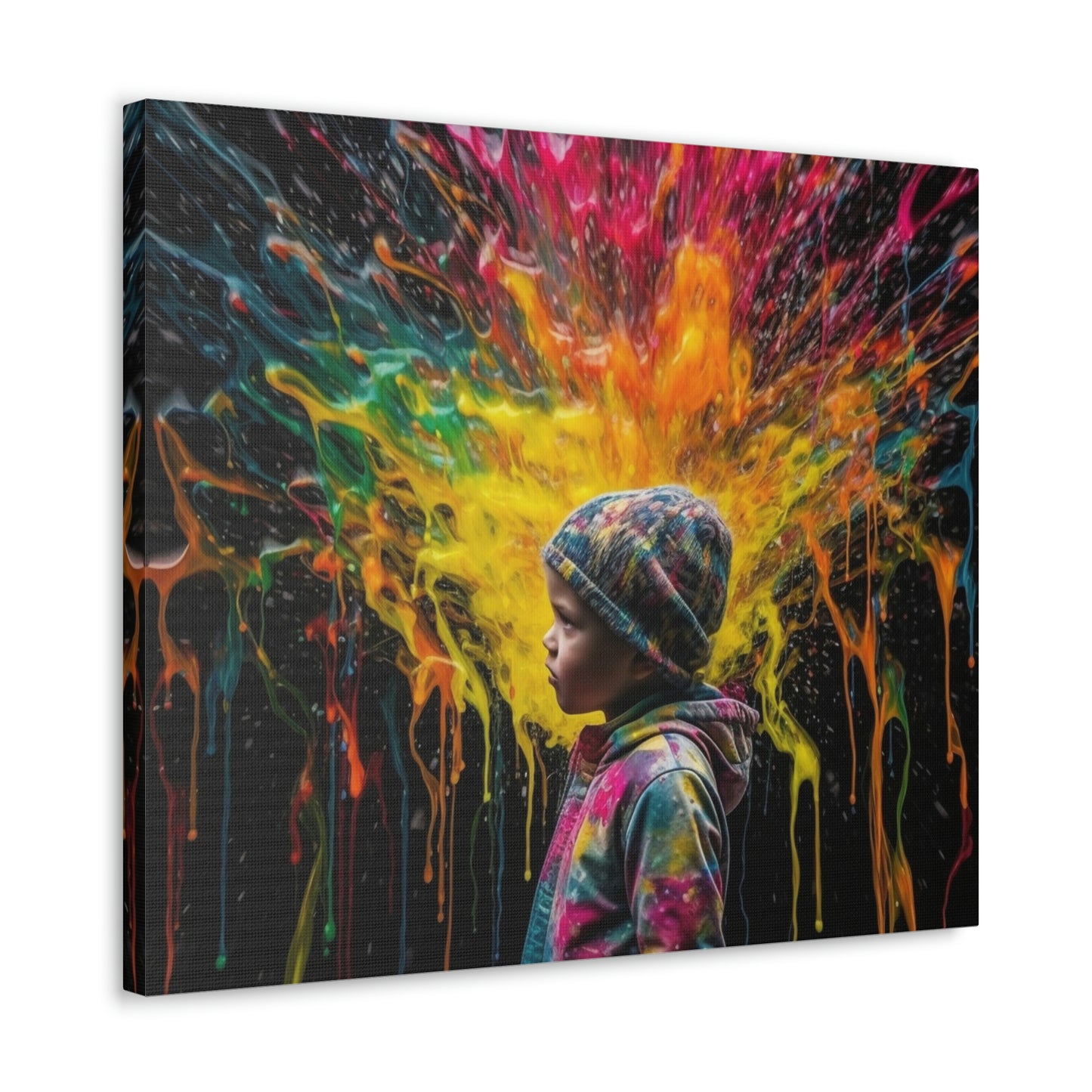 Canvas Gallery Wraps Kid Color Rain 3