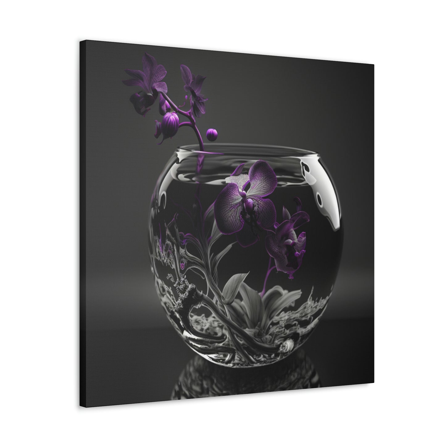 orchid purple glass 3