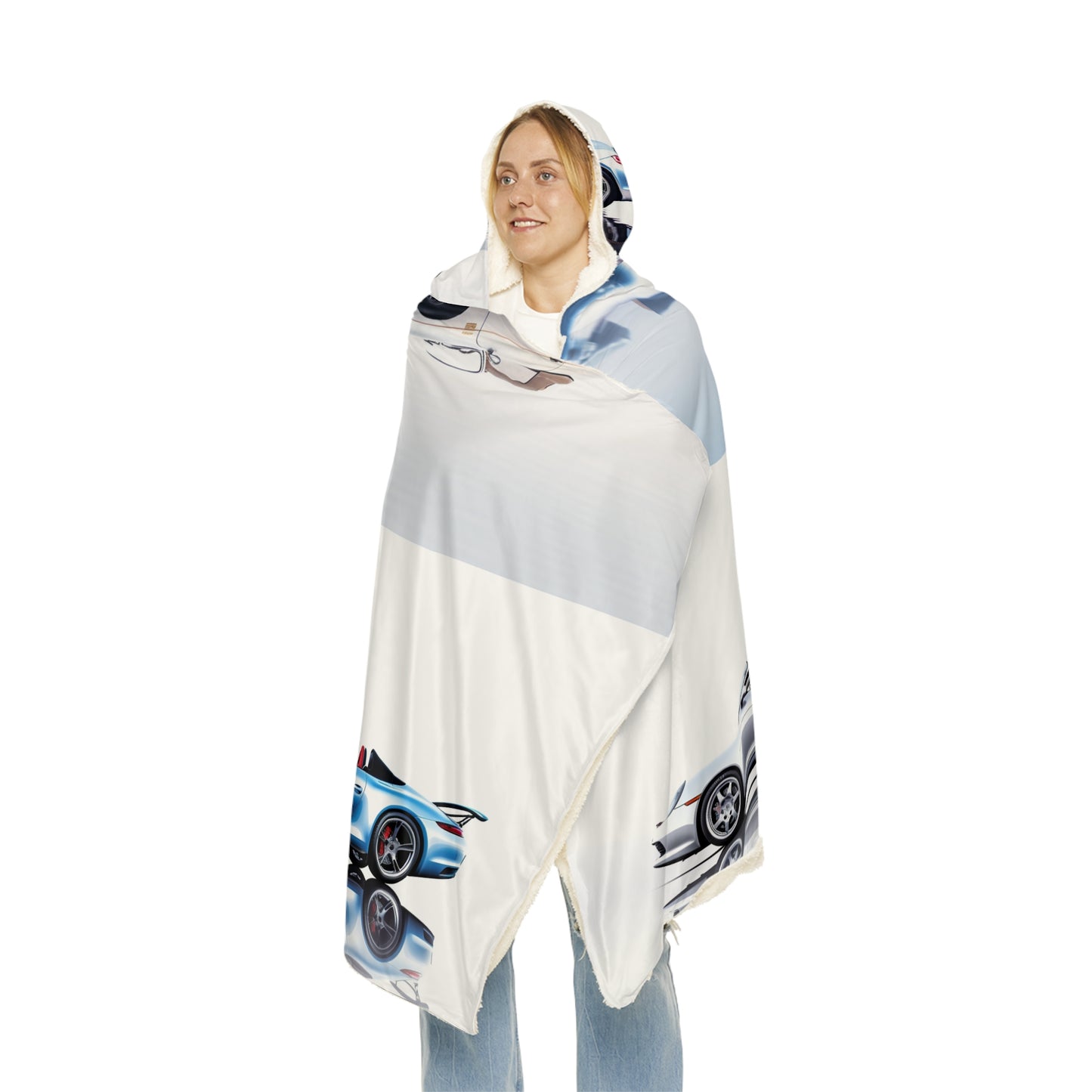 Snuggle Hooded Blanket 911 Speedster on water 5