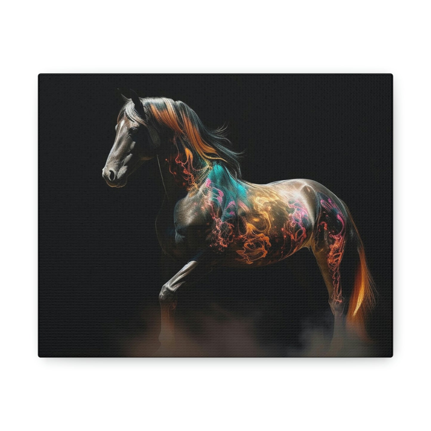 Canvas Gallery Wraps Horses smoke 4