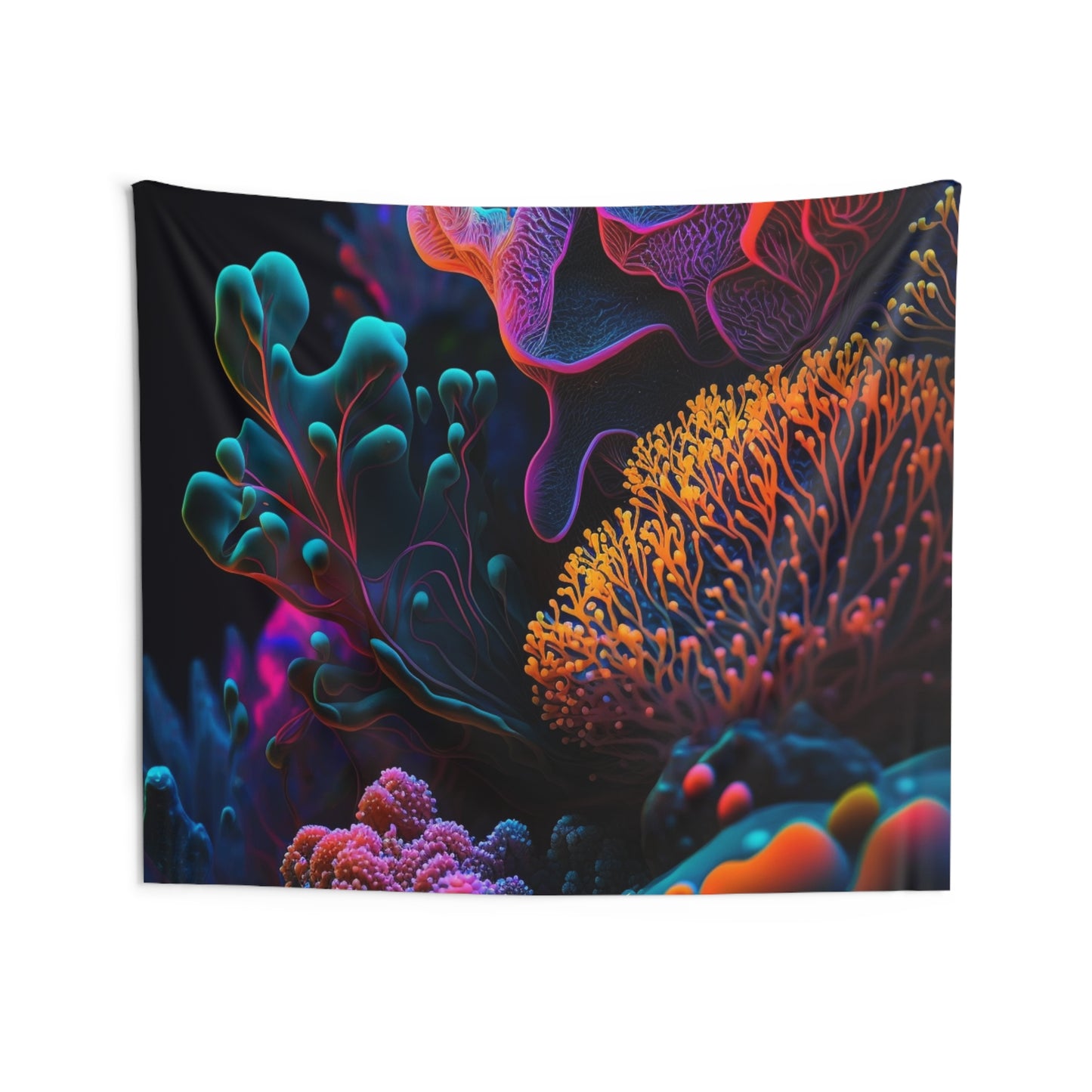 Indoor Wall Tapestries Ocean Life Macro 2