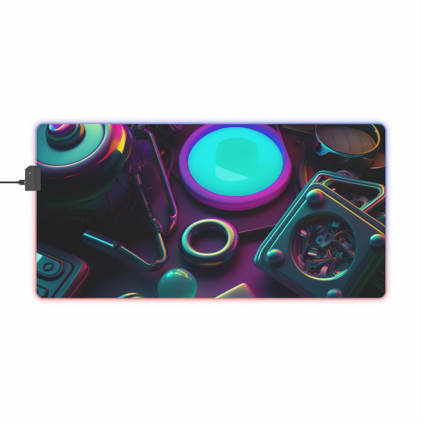 LED Gaming Mouse Pad Neon Glow 4