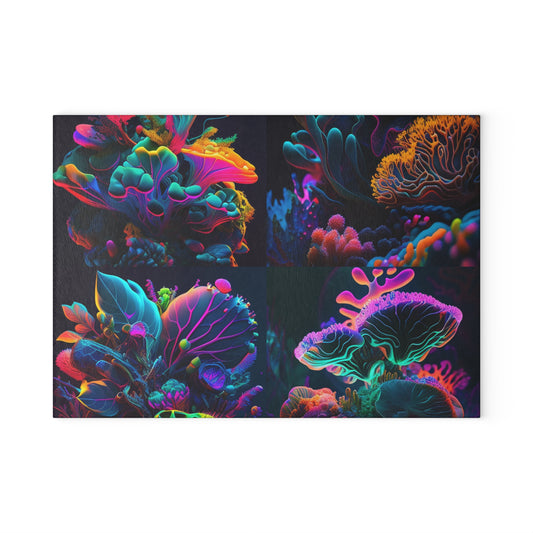 Glass Cutting Board Macro Coral Reef 5