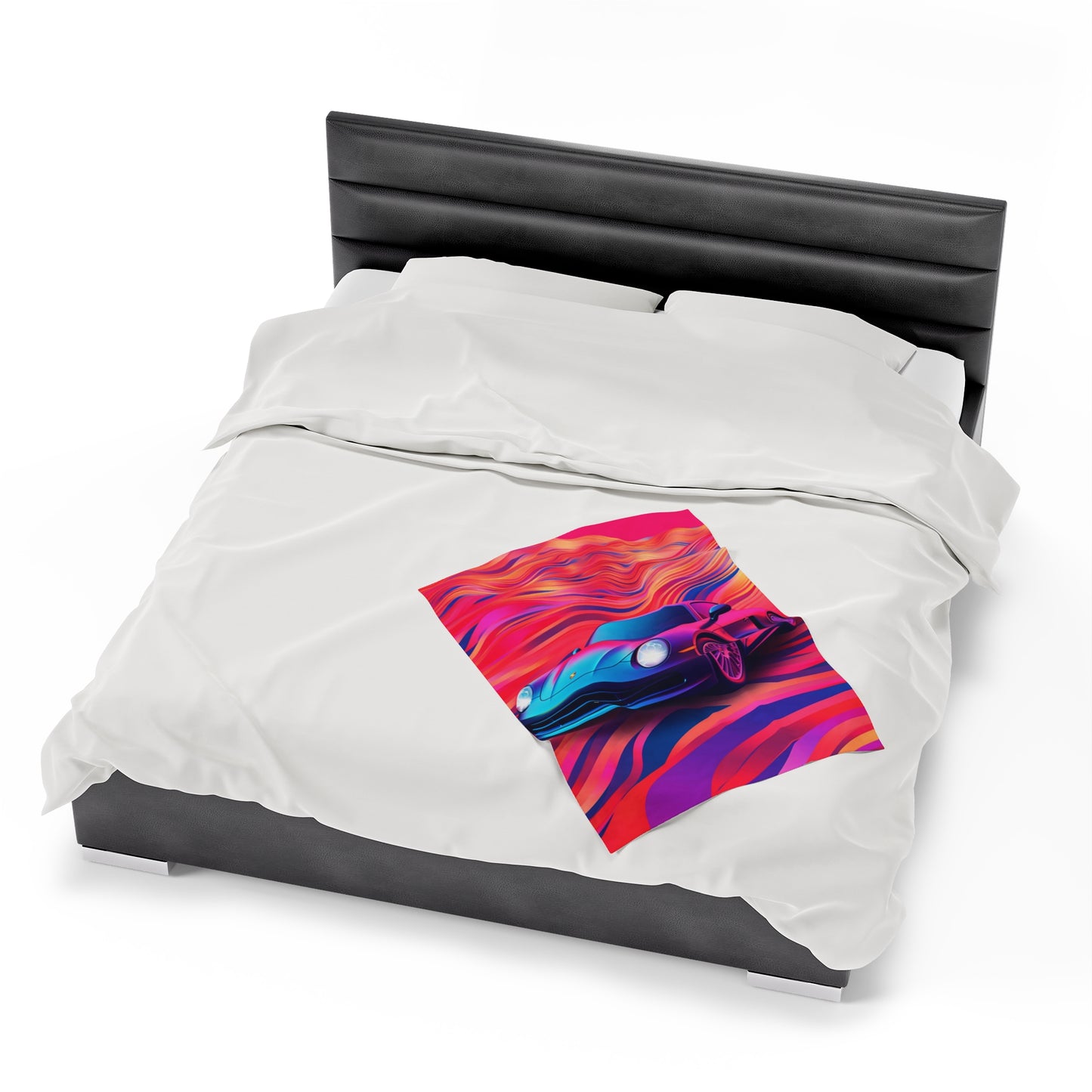 Velveteen Plush Blanket Porsche Water Fusion 3