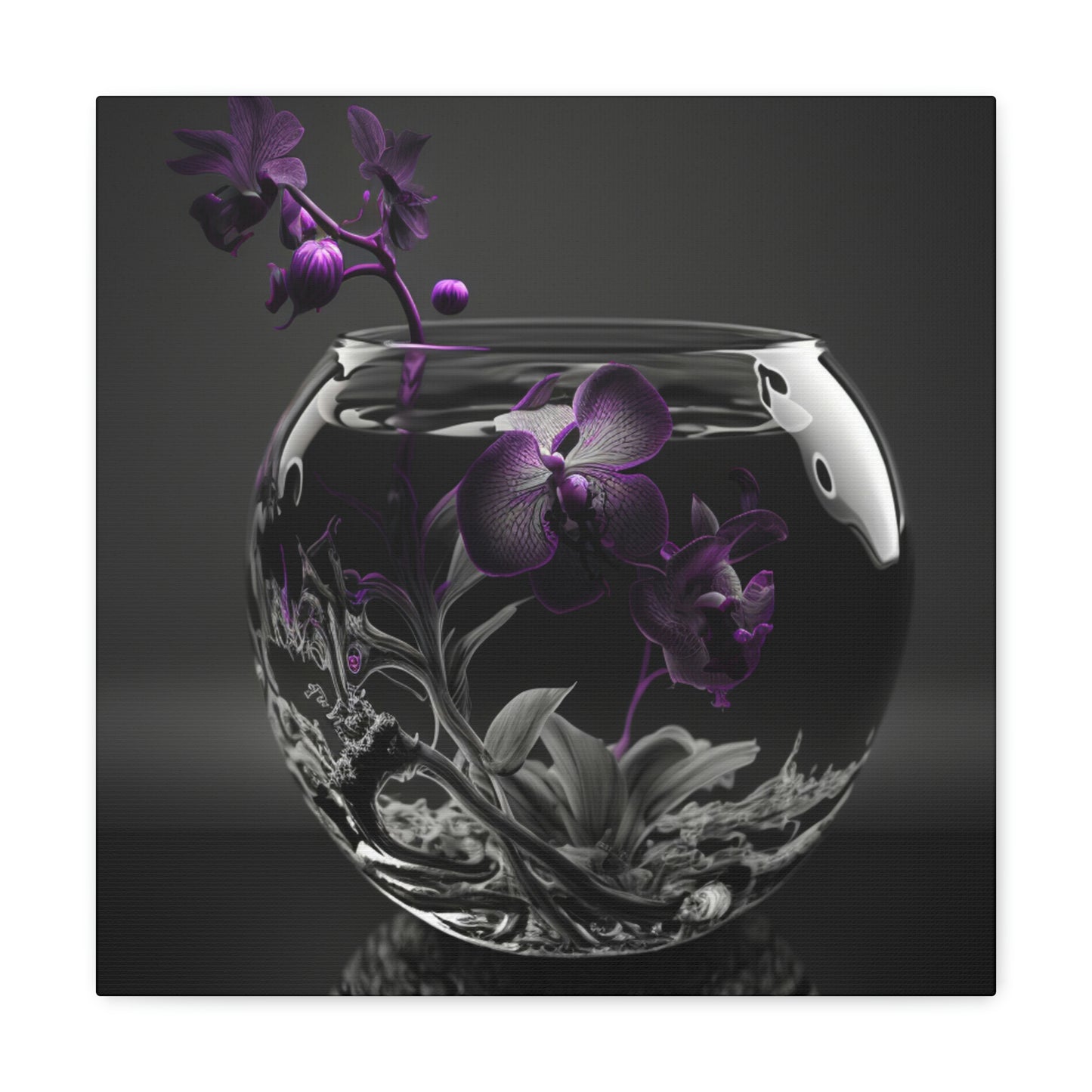 orchid purple glass 3