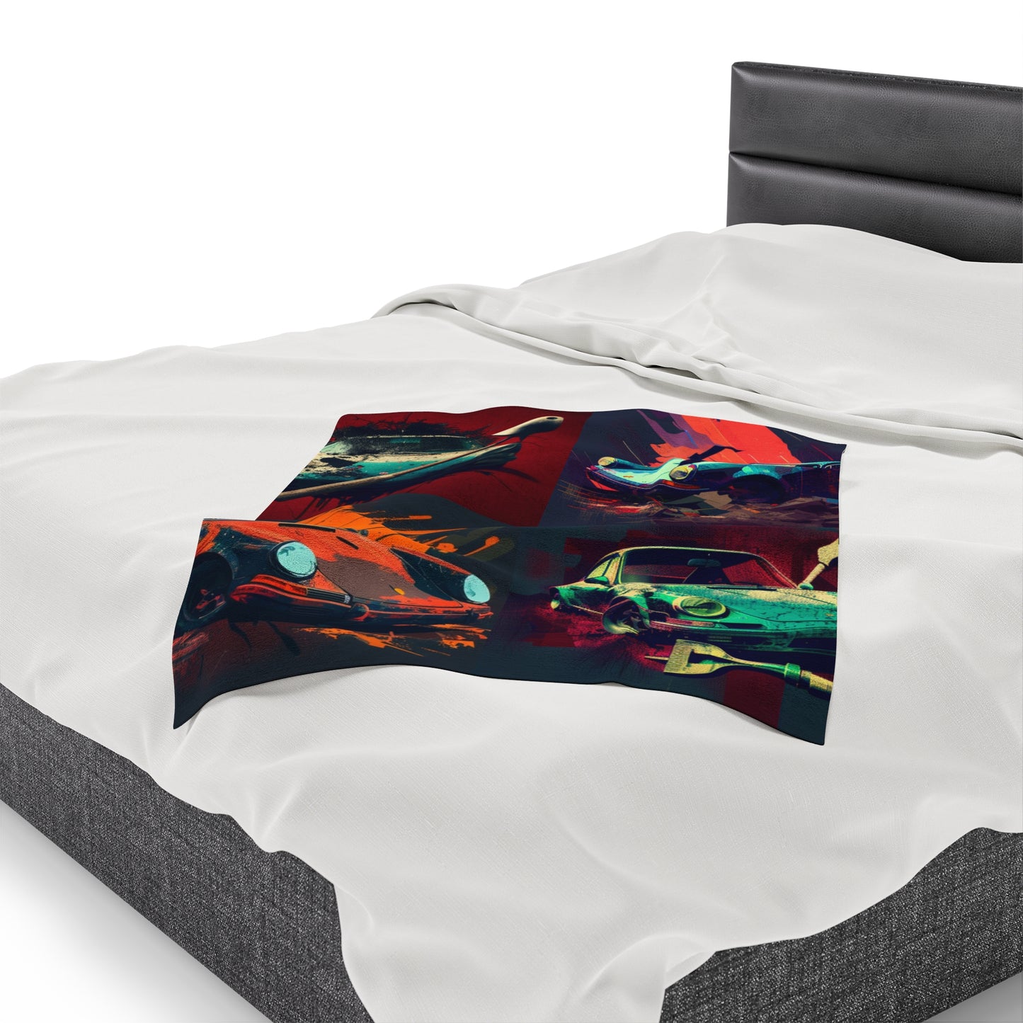 Velveteen Plush Blanket Porsche Abstract 5