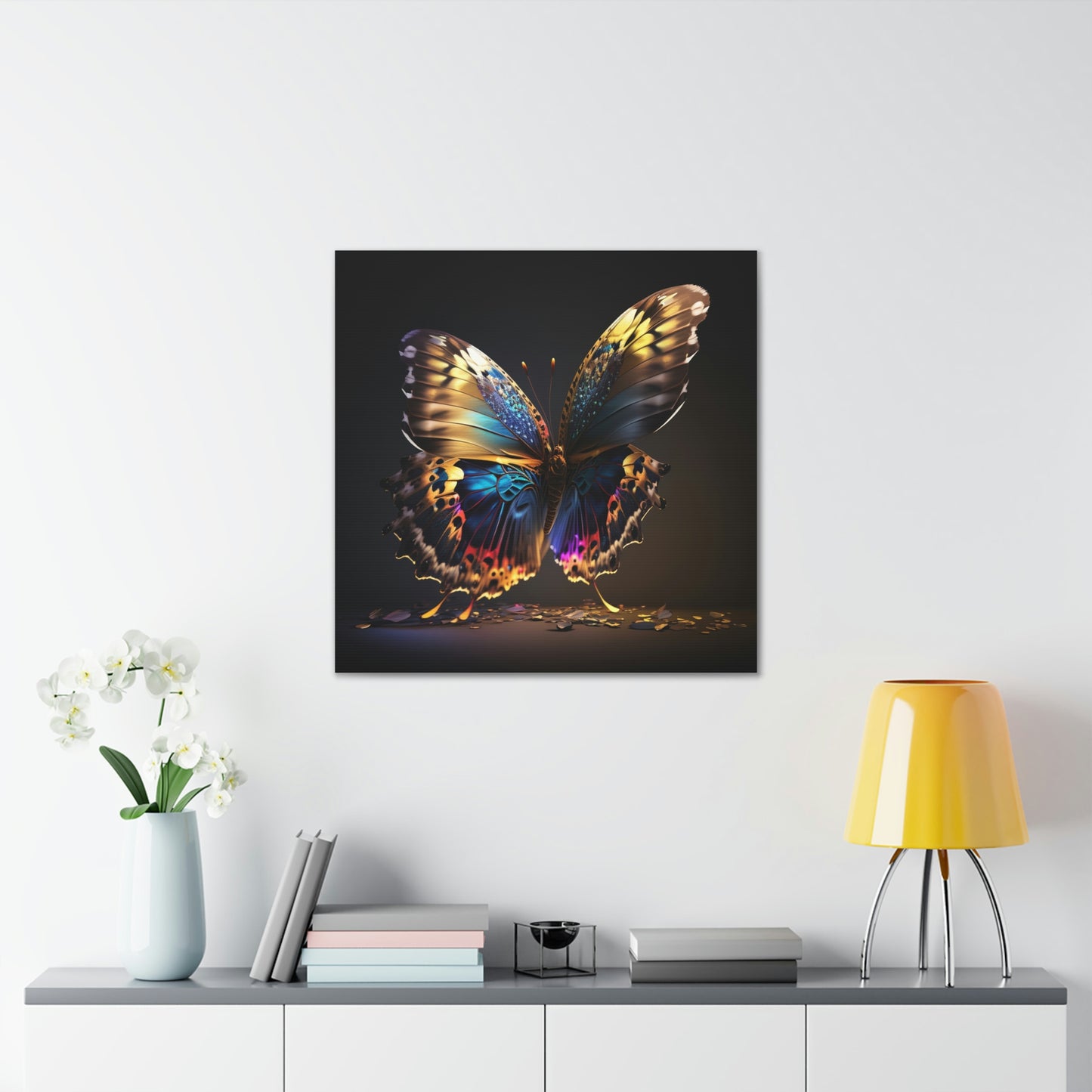 butterfly florescent glow