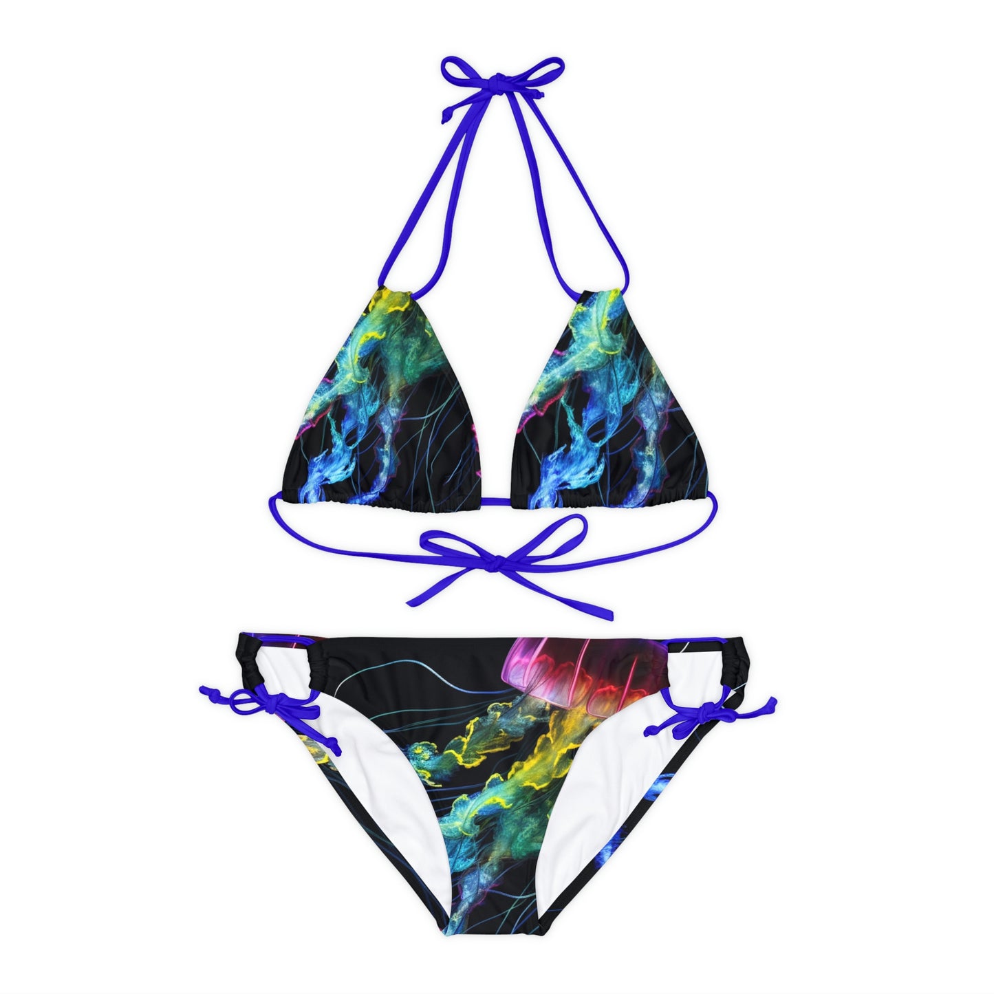 Strappy Bikini Set (AOP) Florescent Jelly 1