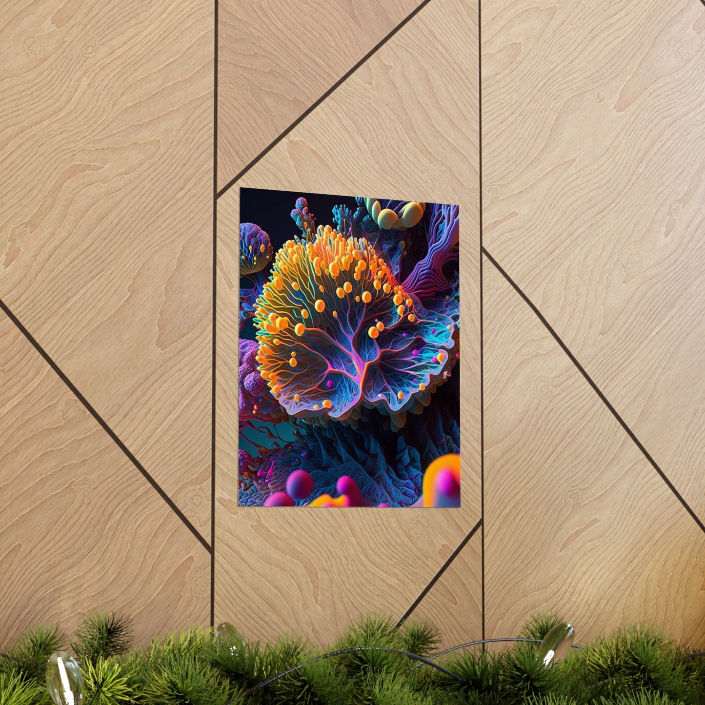 Premium Matte Vertical Posters Ocean Life Macro 1