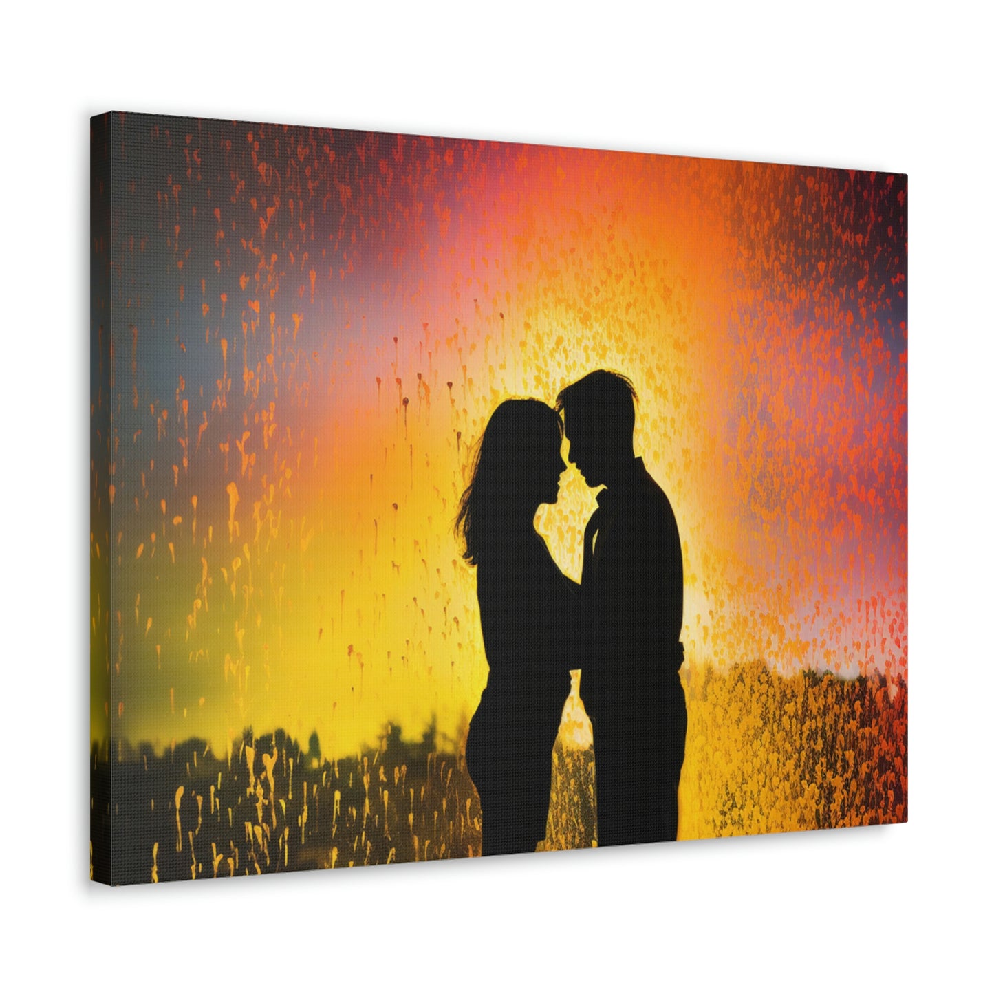 Canvas Gallery Wraps Florescent Rain 1