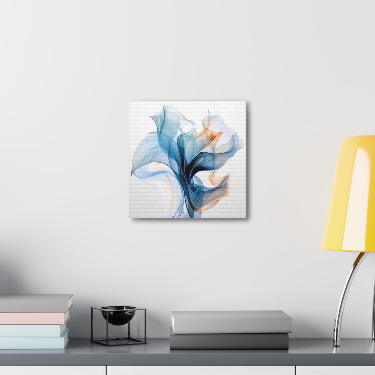 Canvas Gallery Wraps Blue Tluip Abstract 3