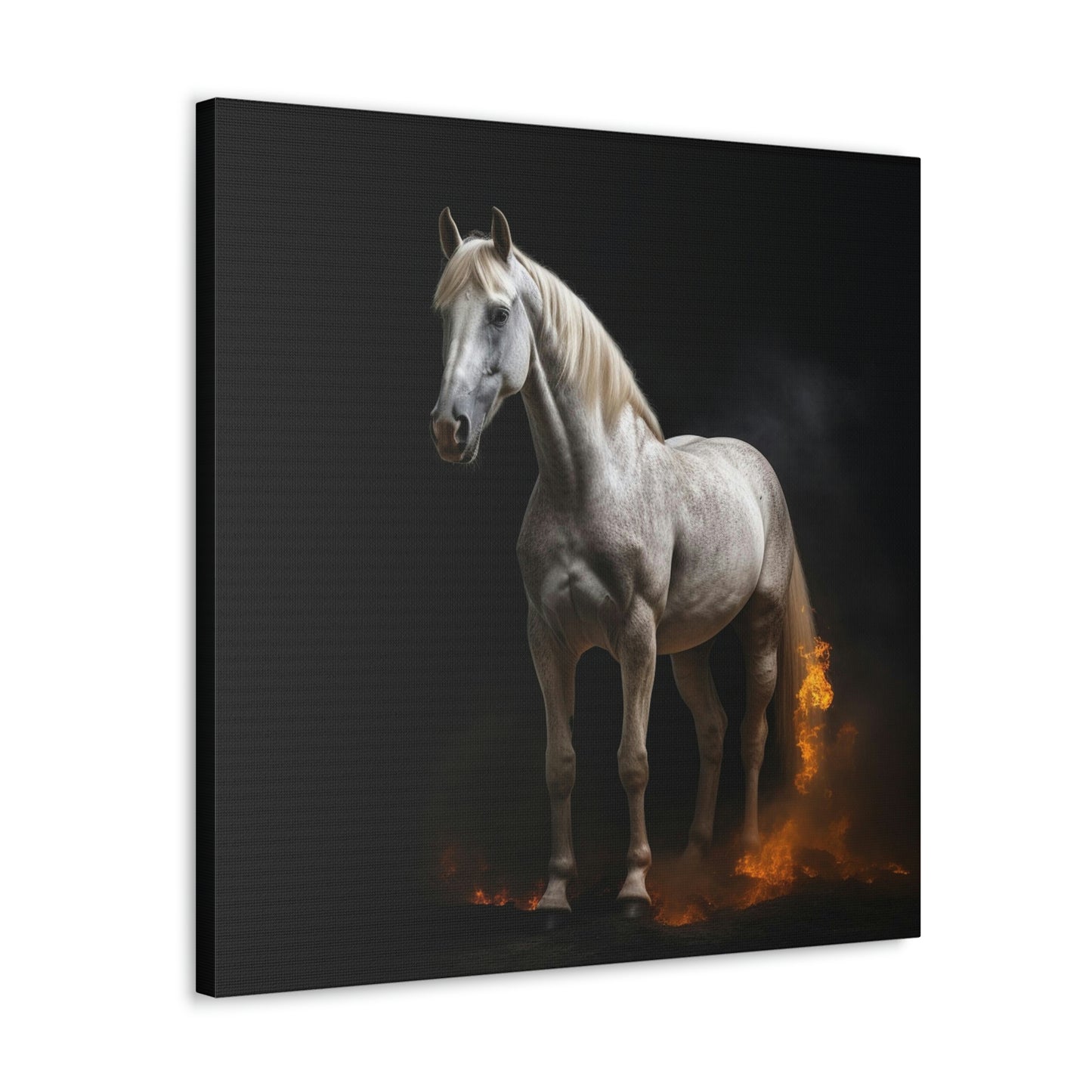 Canvas Gallery Wraps Horses smoke 3