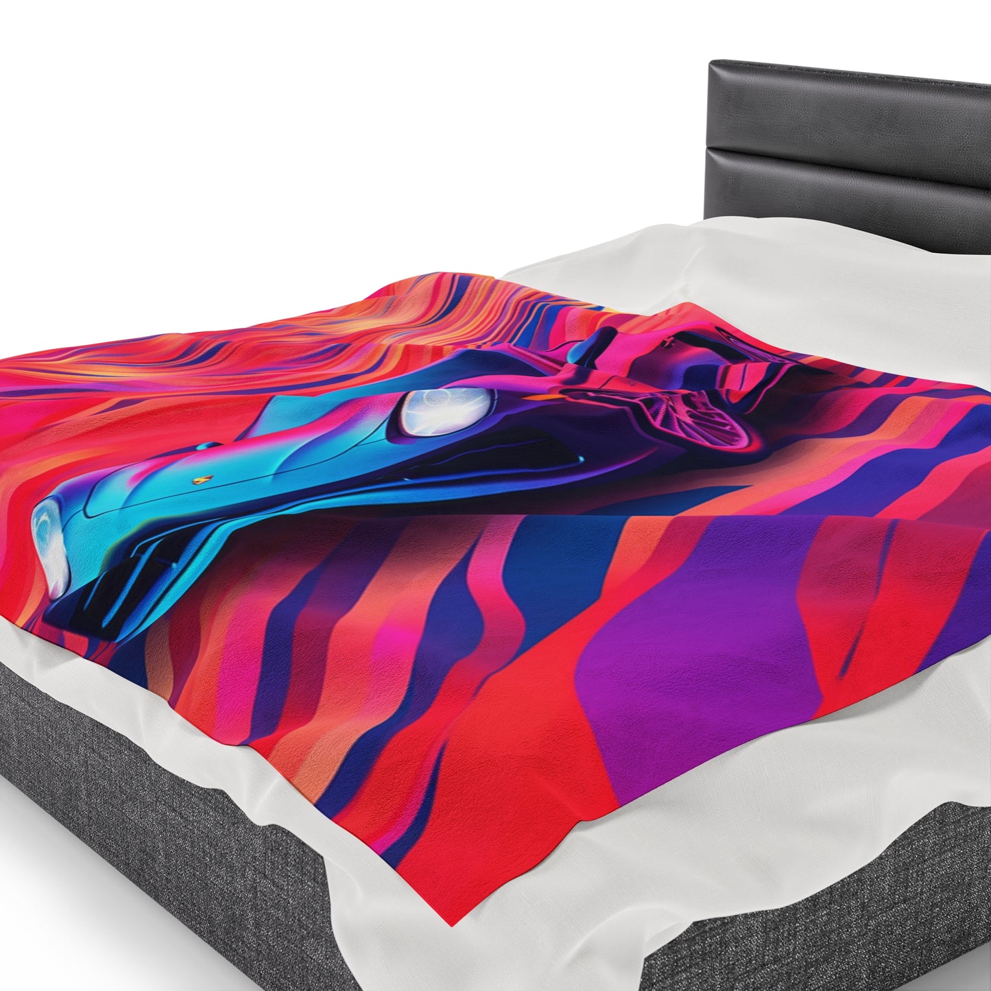 Velveteen Plush Blanket Porsche Water Fusion 3