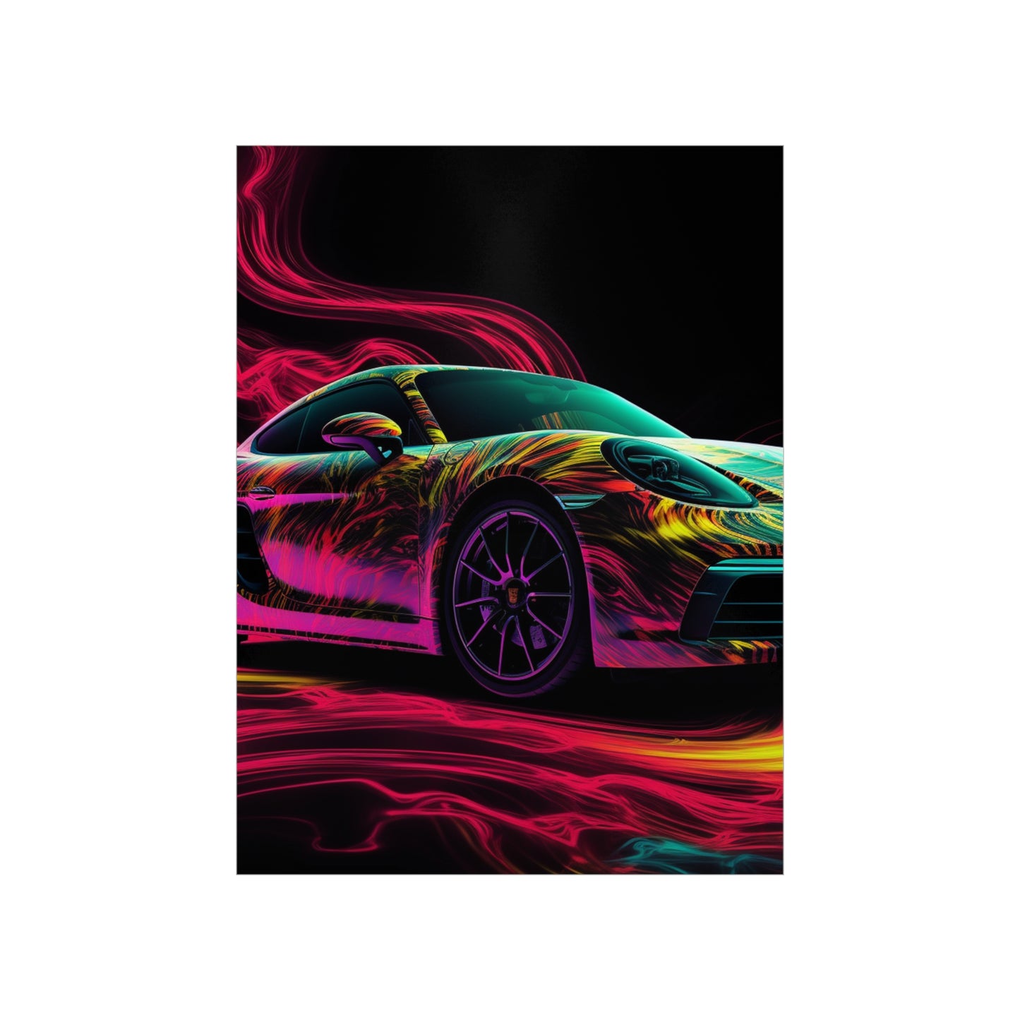 Premium Matte Vertical Posters Porsche Flair 1