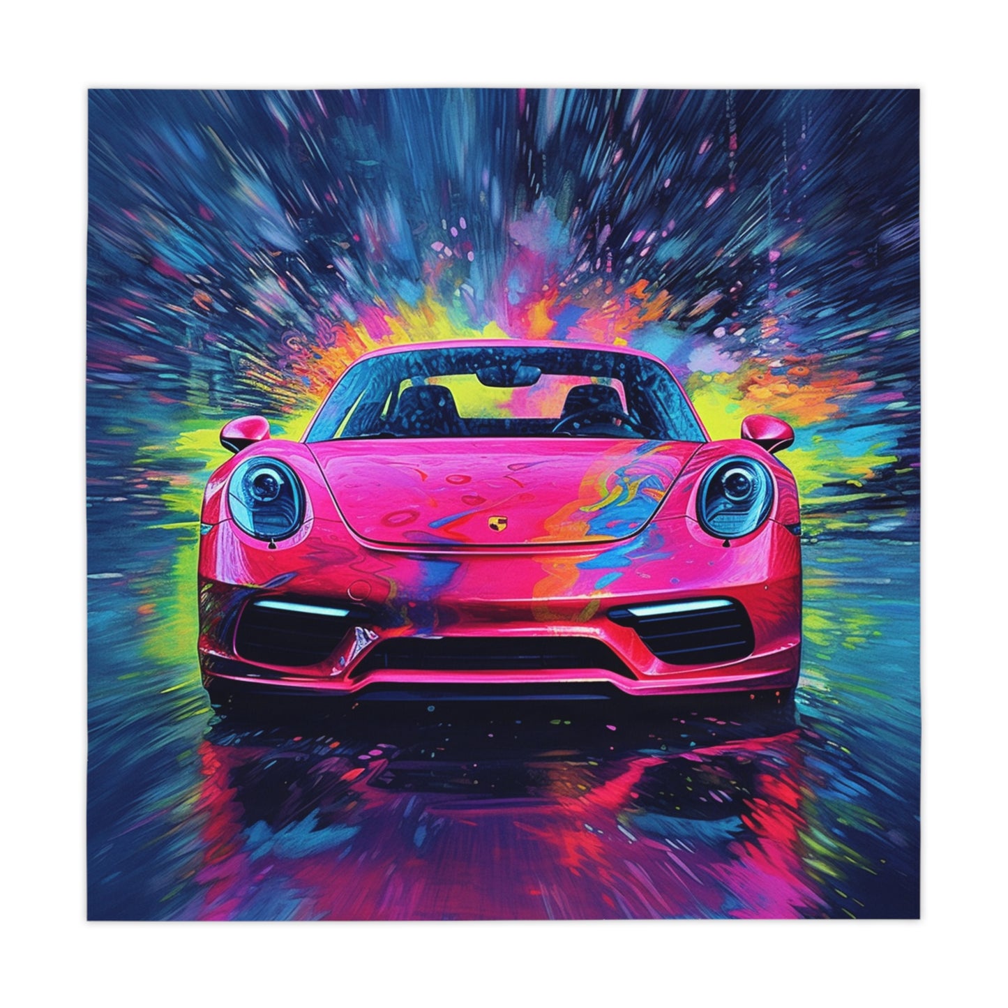 Tablecloth Pink Porsche water fusion 3