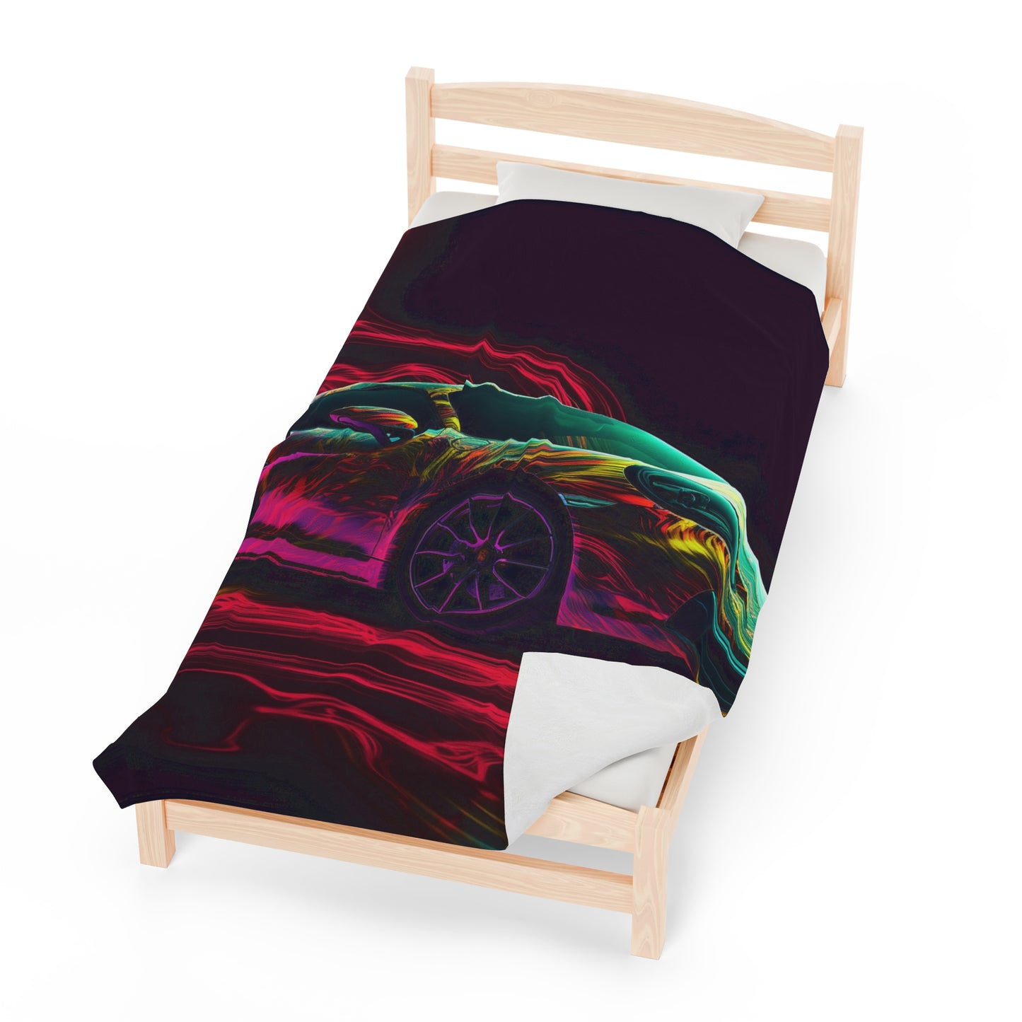 Velveteen Plush Blanket Porsche Flair 1