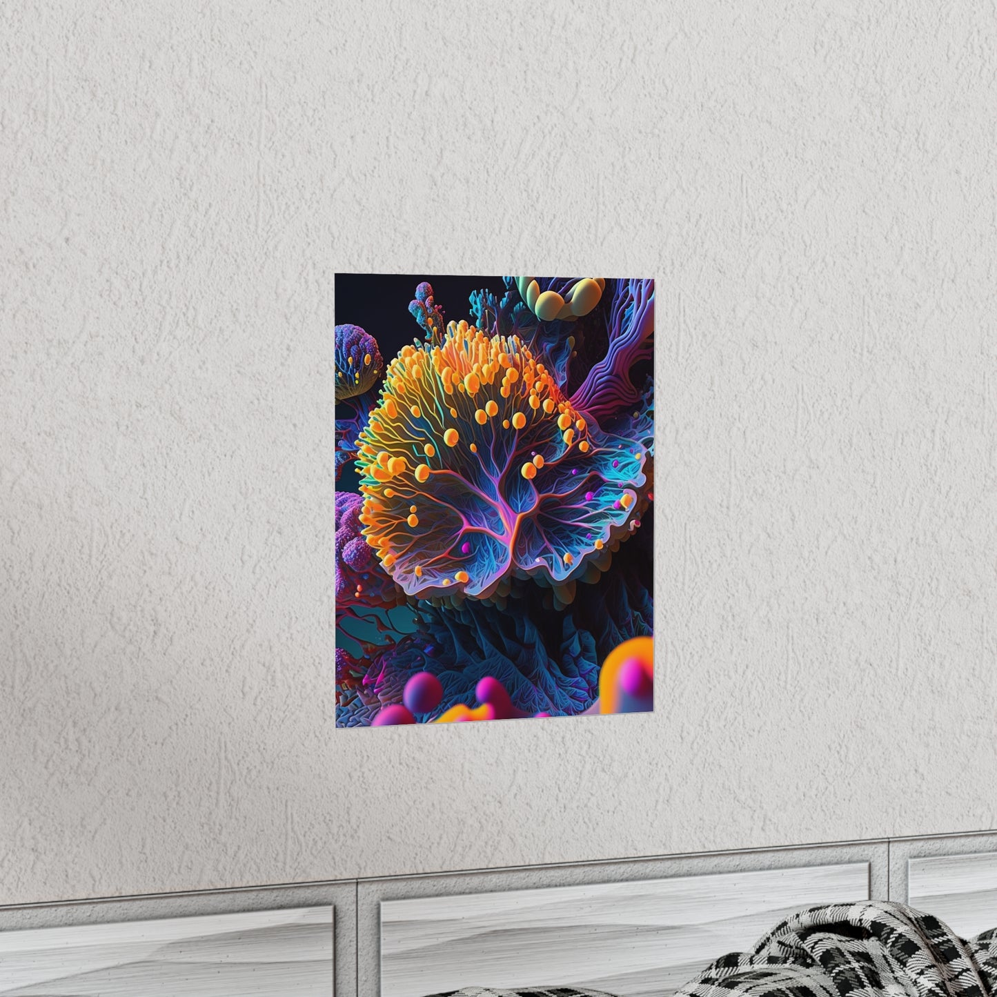 Premium Matte Vertical Posters Ocean Life Macro 1