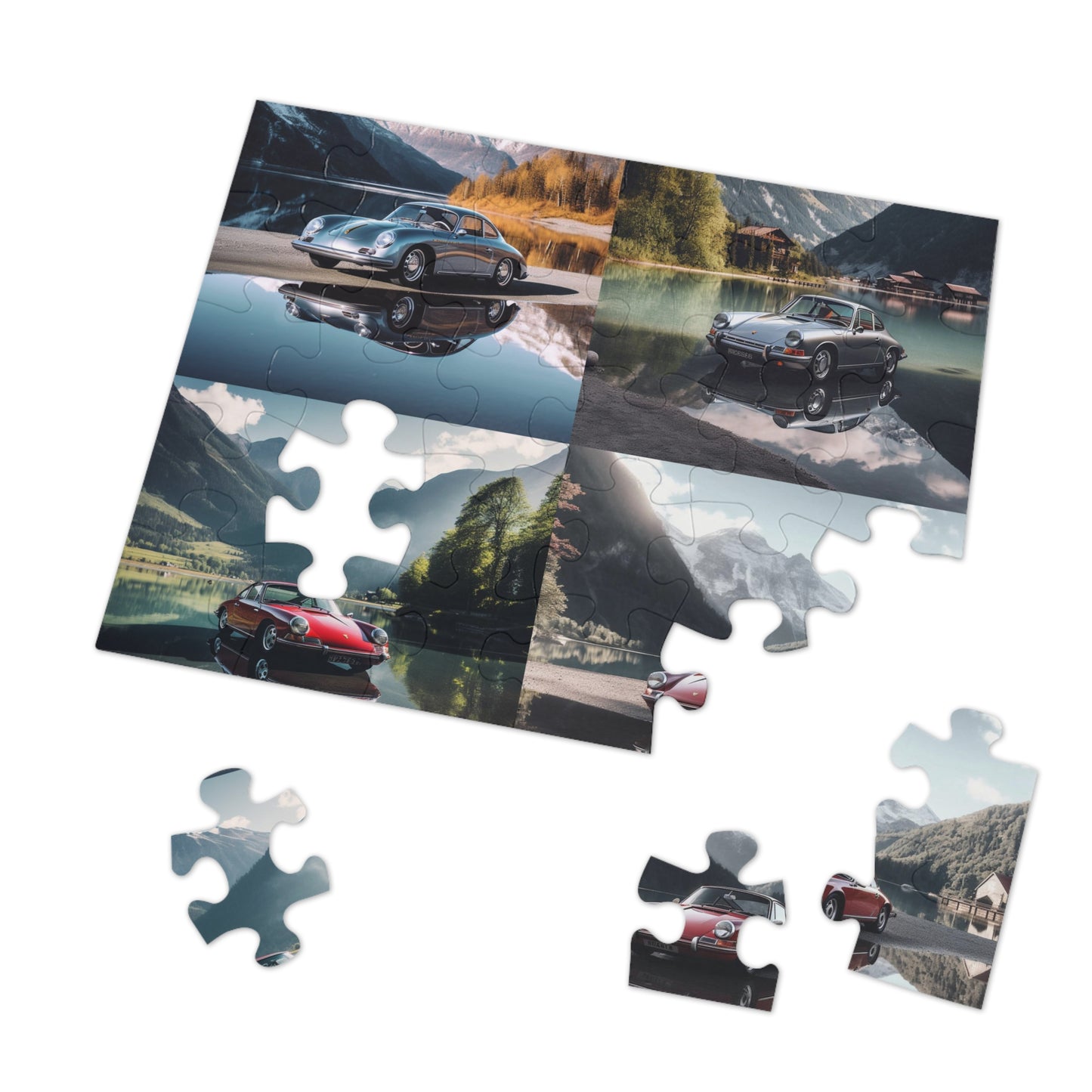 Jigsaw Puzzle (30, 110, 252, 500,1000-Piece) Porsche Lake 5