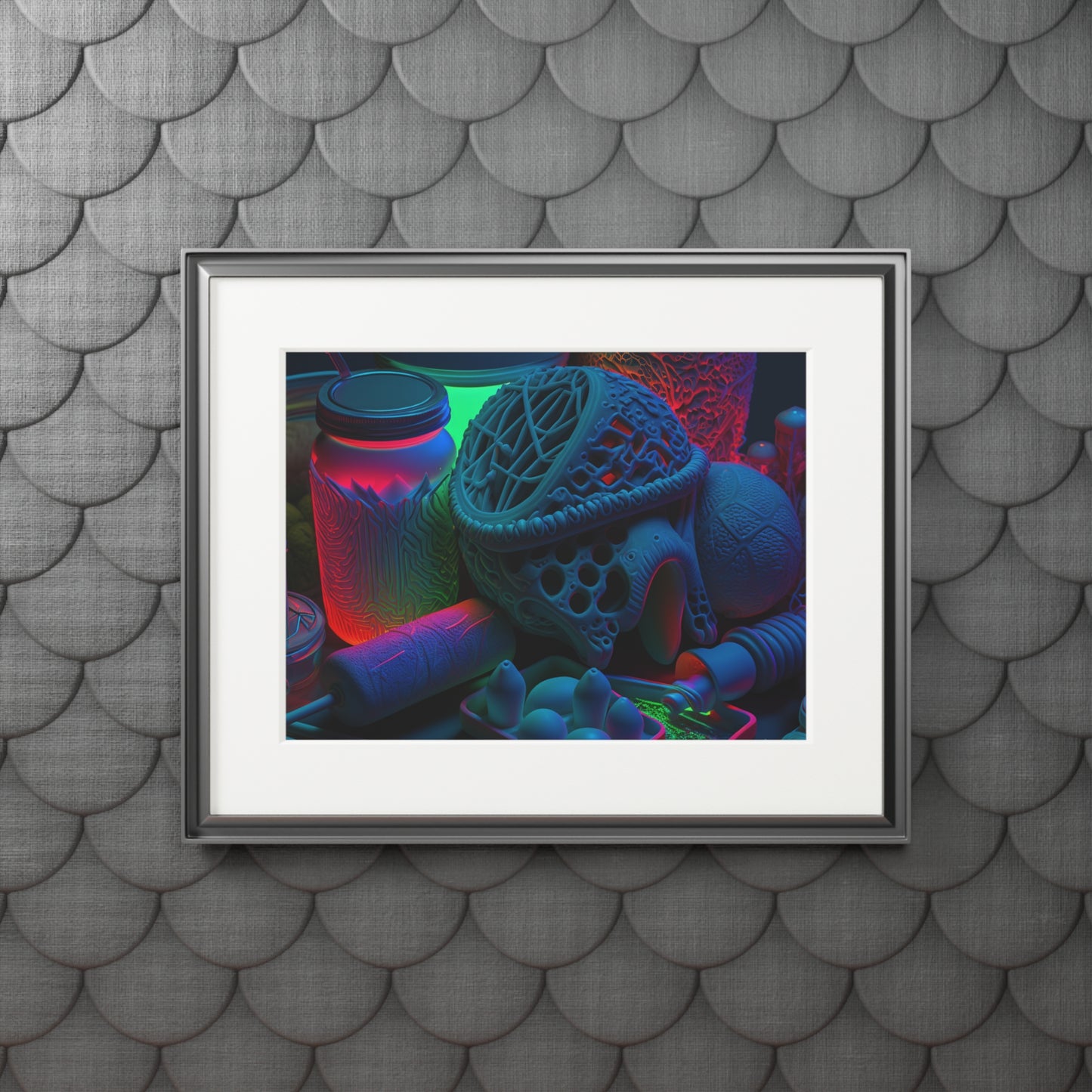 Fine Art Prints (Passepartout Paper Frame) Neon Glow 1