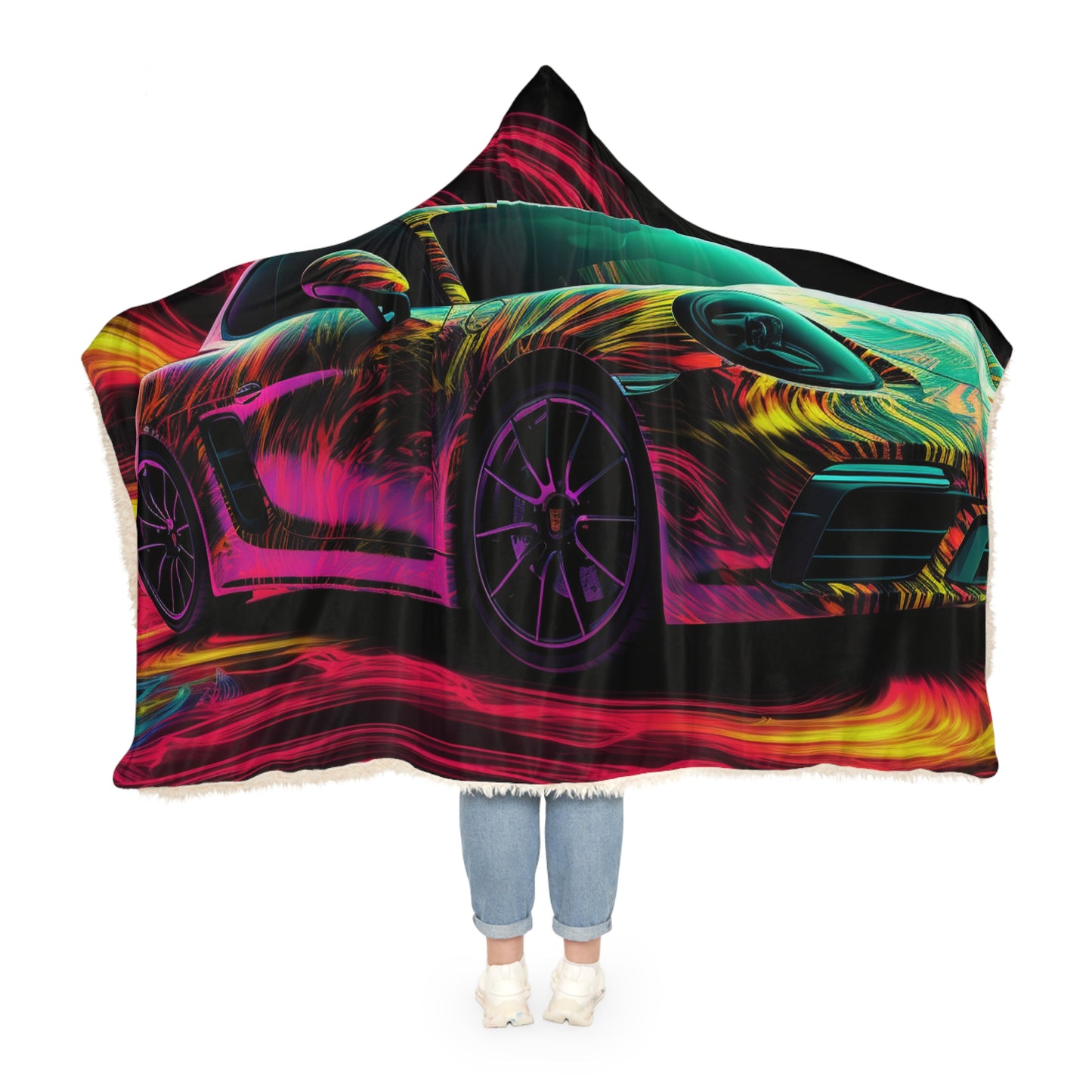 Snuggle Hooded Blanket Porsche Flair 1