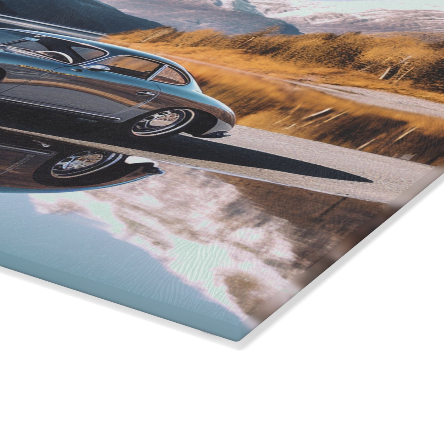 Glass Cutting Board Porsche Lake 1