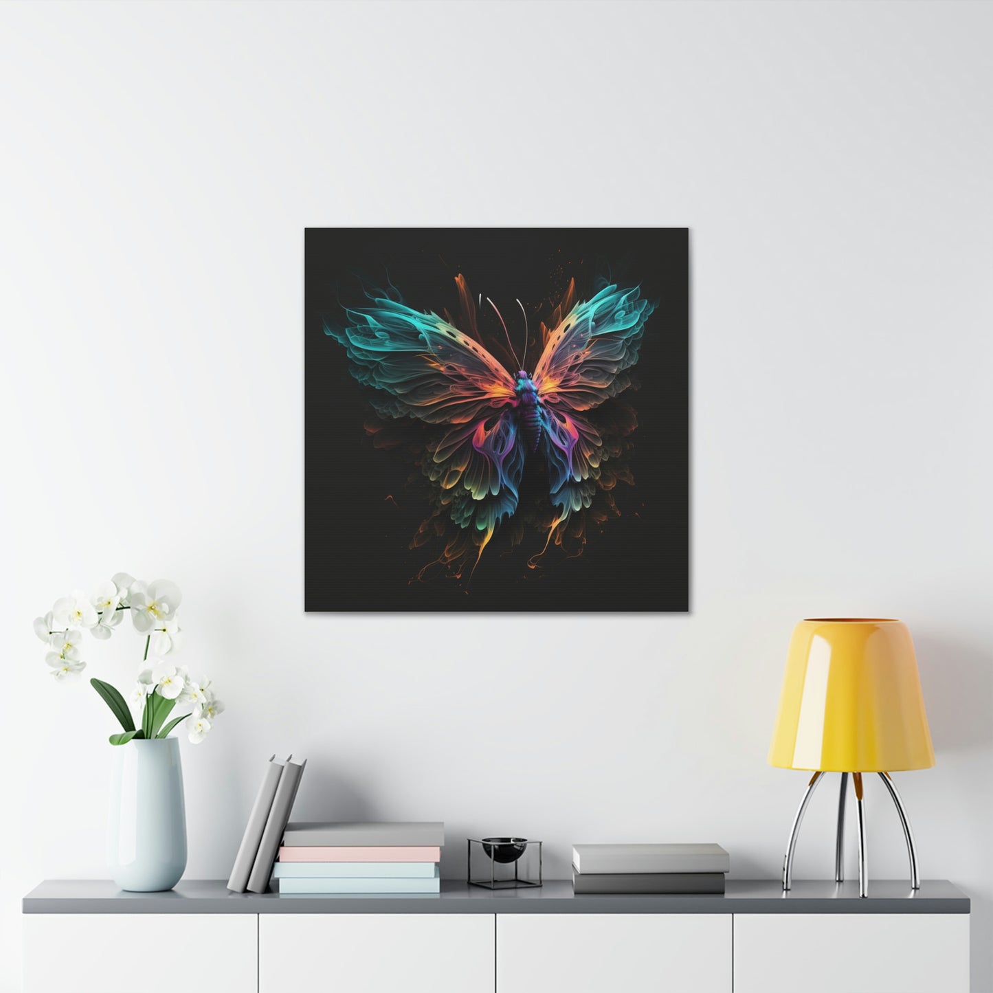 Butterfly florescent glow