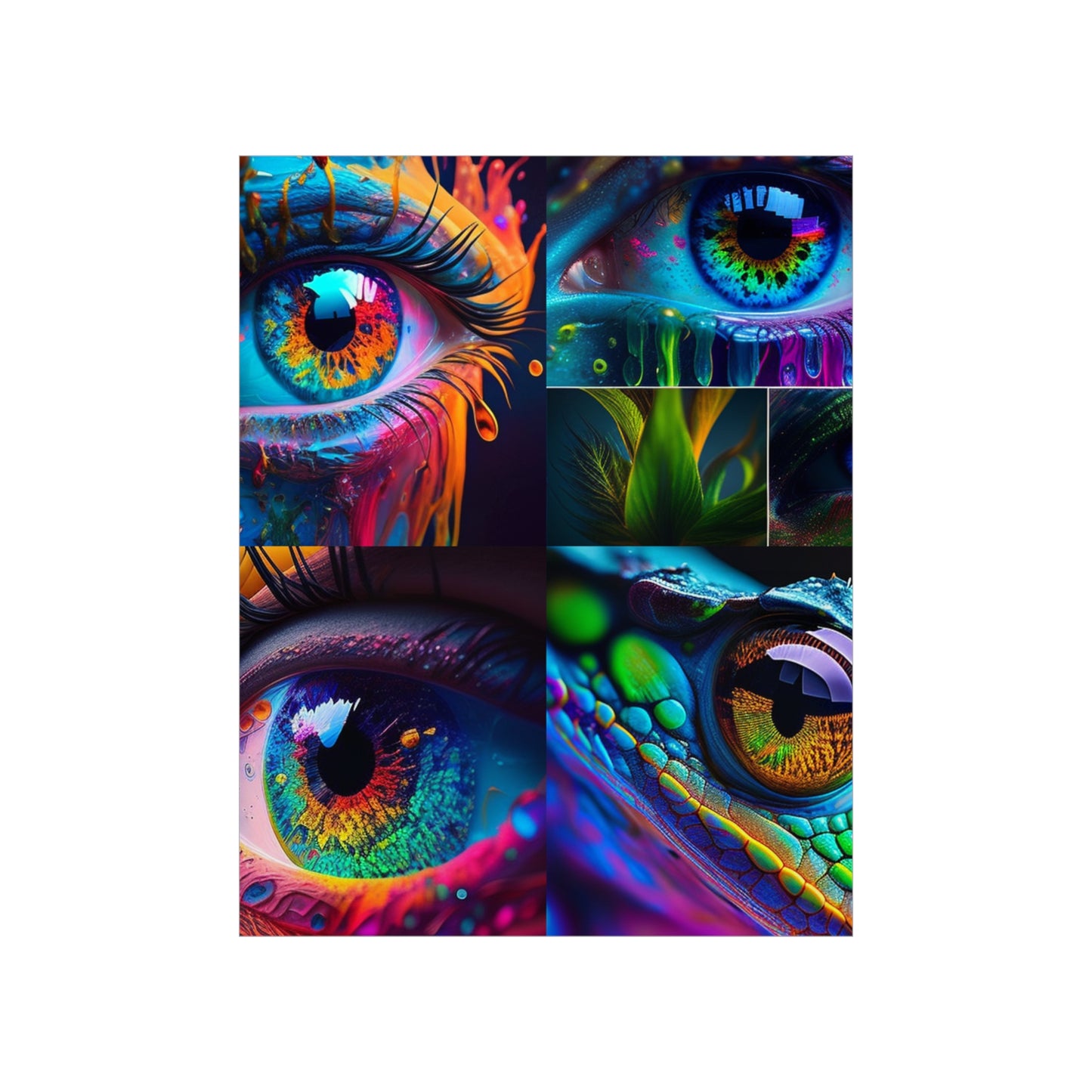 Premium Matte Vertical Posters Macro Eye Photo 5