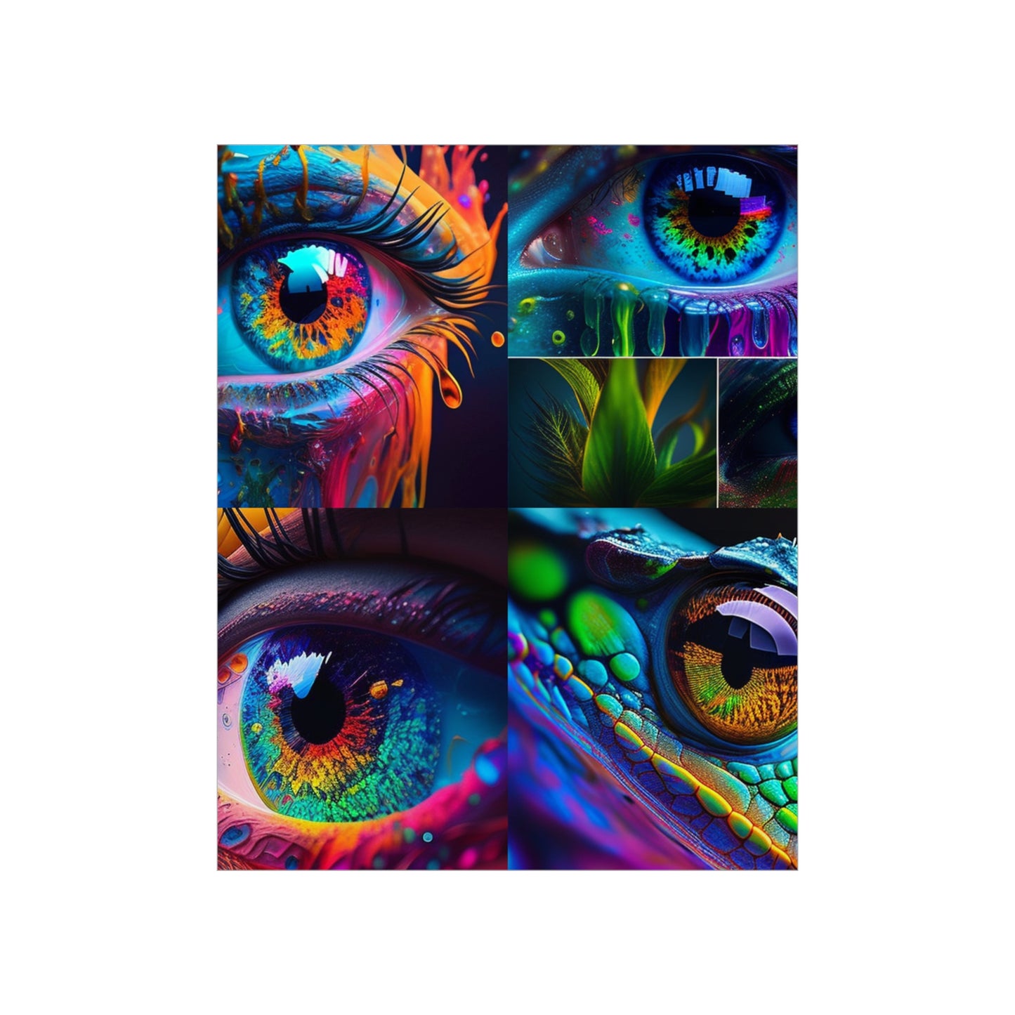 Premium Matte Vertical Posters Macro Eye Photo 5