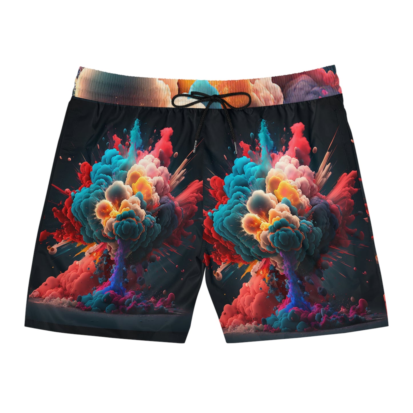 Men's Mid-Length Swim Shorts (AOP) color explosion 4